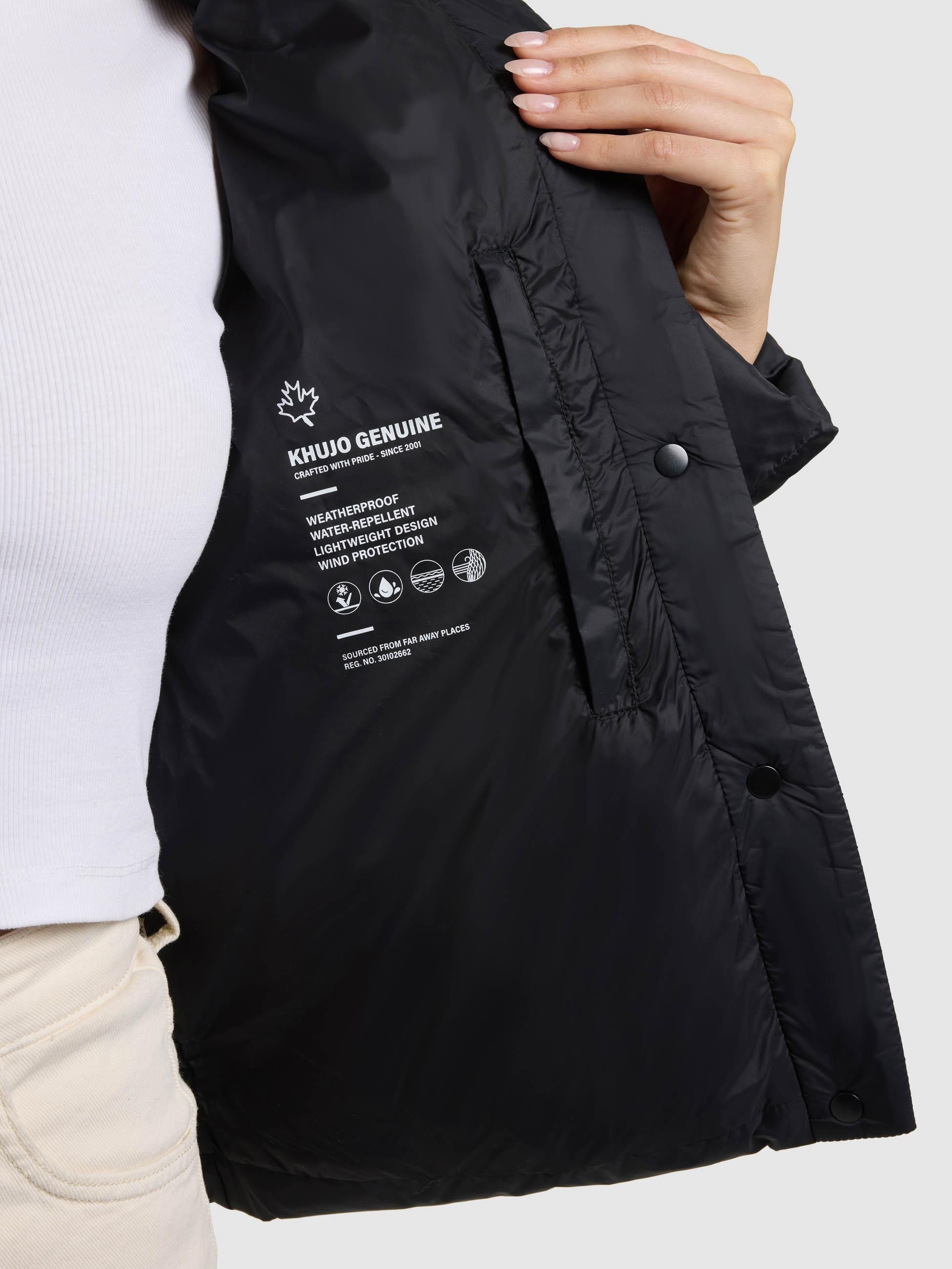 khujo Steppjacke »Steppjacke Cinnia« ohne Kapuze Elegante Damen Übergangsjacke mit Taillengürtel