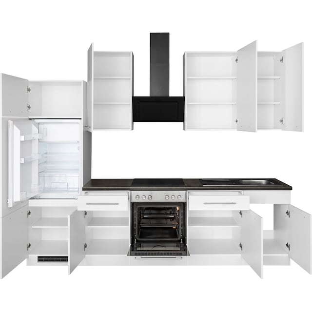 wiho Küchen Küchenzeile »Unna«, mit E-Geräten, Breite 280 cm online bei OTTO