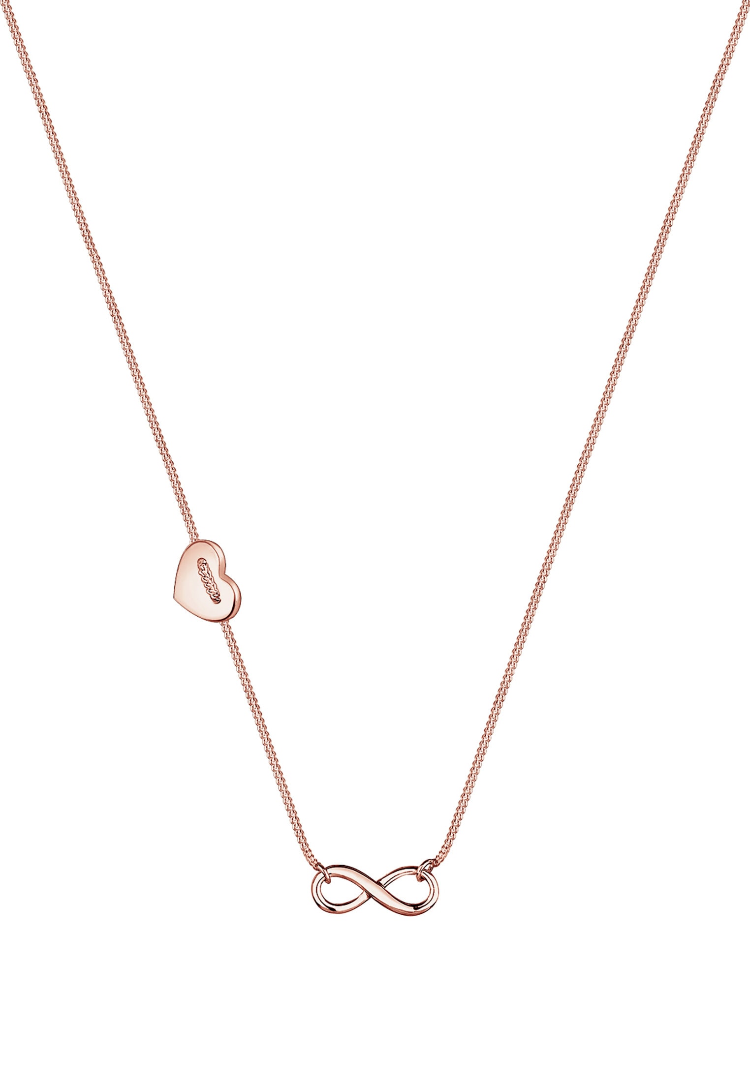 Elli Kette mit Anhänger »Halskette Infinity Herz 925 Sterling Silber«