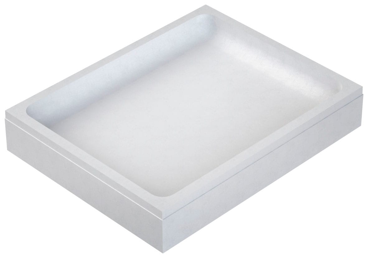 OTTOFOND Duschwanne, (Set), 100x90x3 cm, mit Wannenträger, Ablaufgarnitur und Fugendichtband