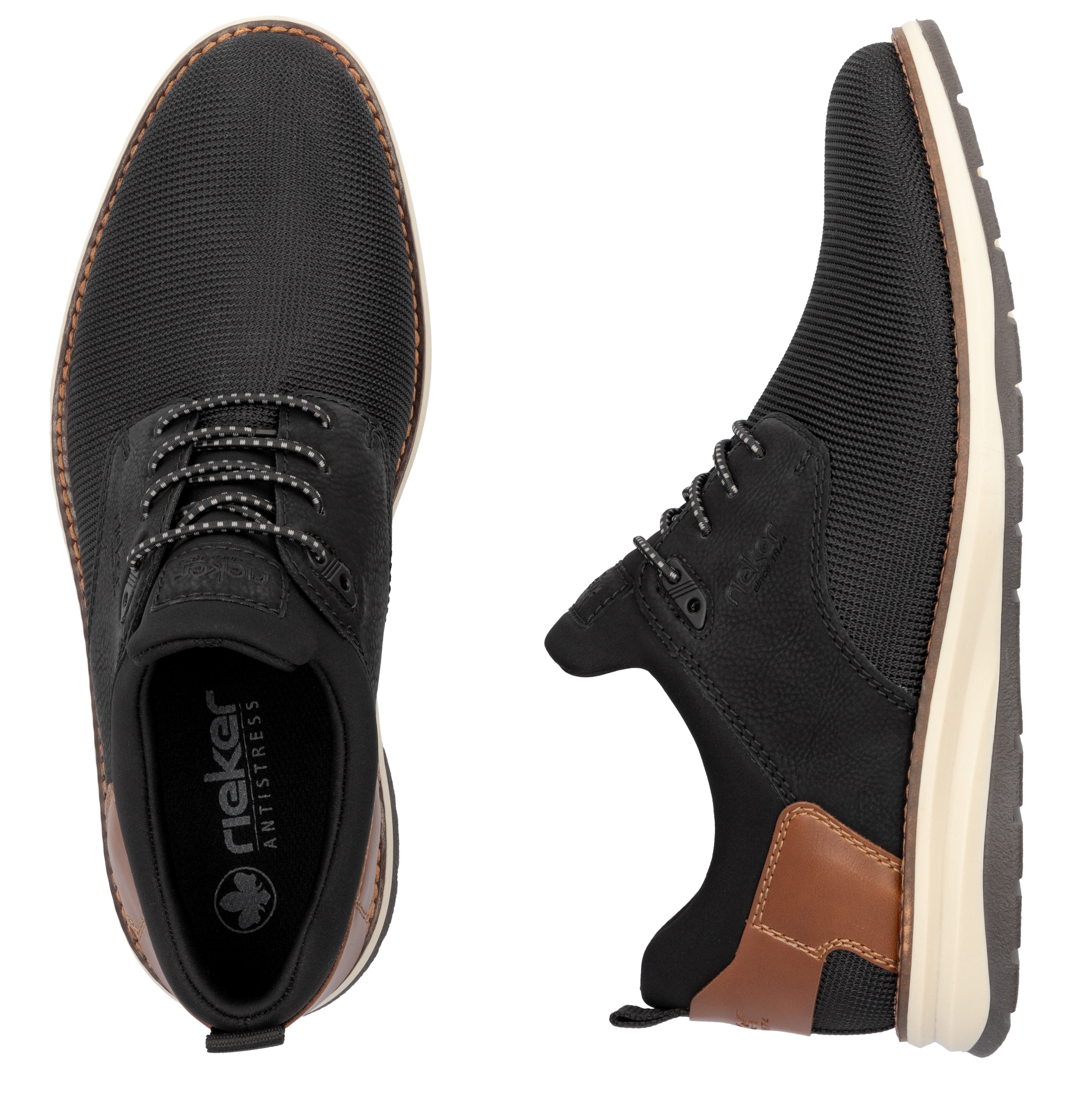 Rieker Slip-On Sneaker, Halbschuh, Freizeitschuh, Schlupfschuh mit Gummizug