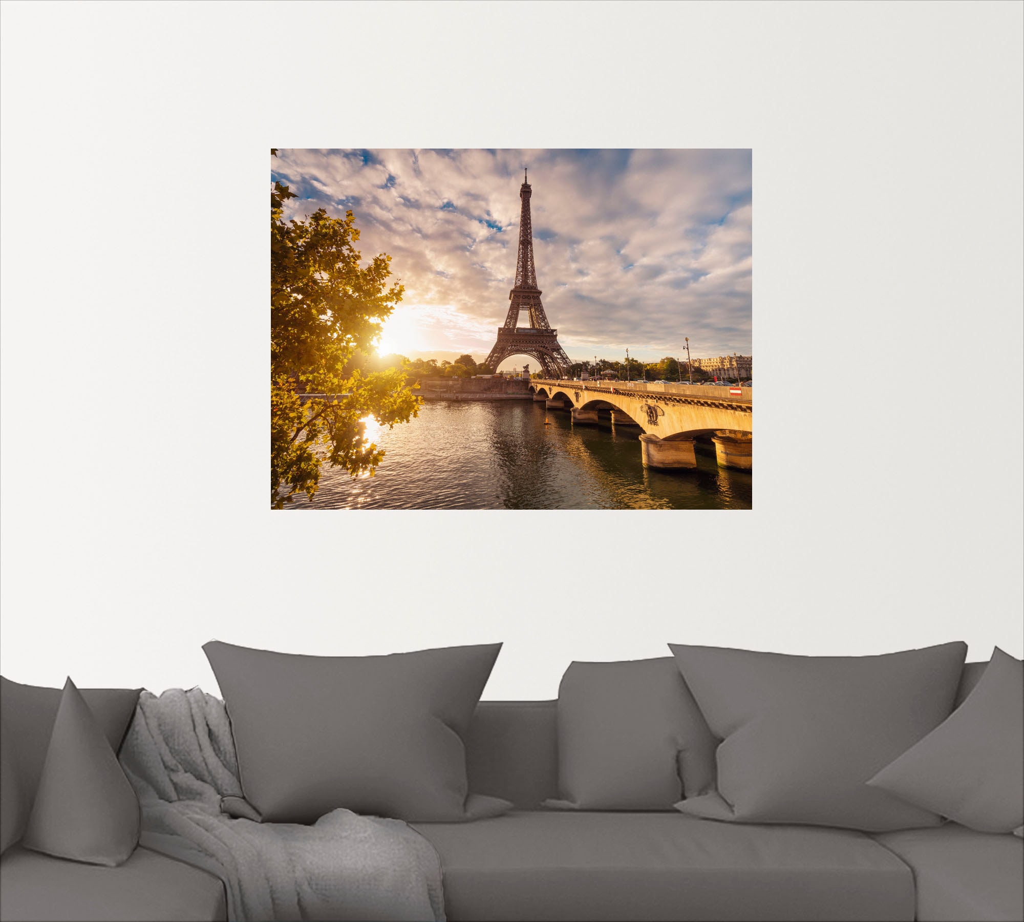 Artland Wandbild »Paris Eiffelturm II«, Gebäude, (1 St.), als Leinwandbild, Poster, Wandaufkleber in verschied. Größen