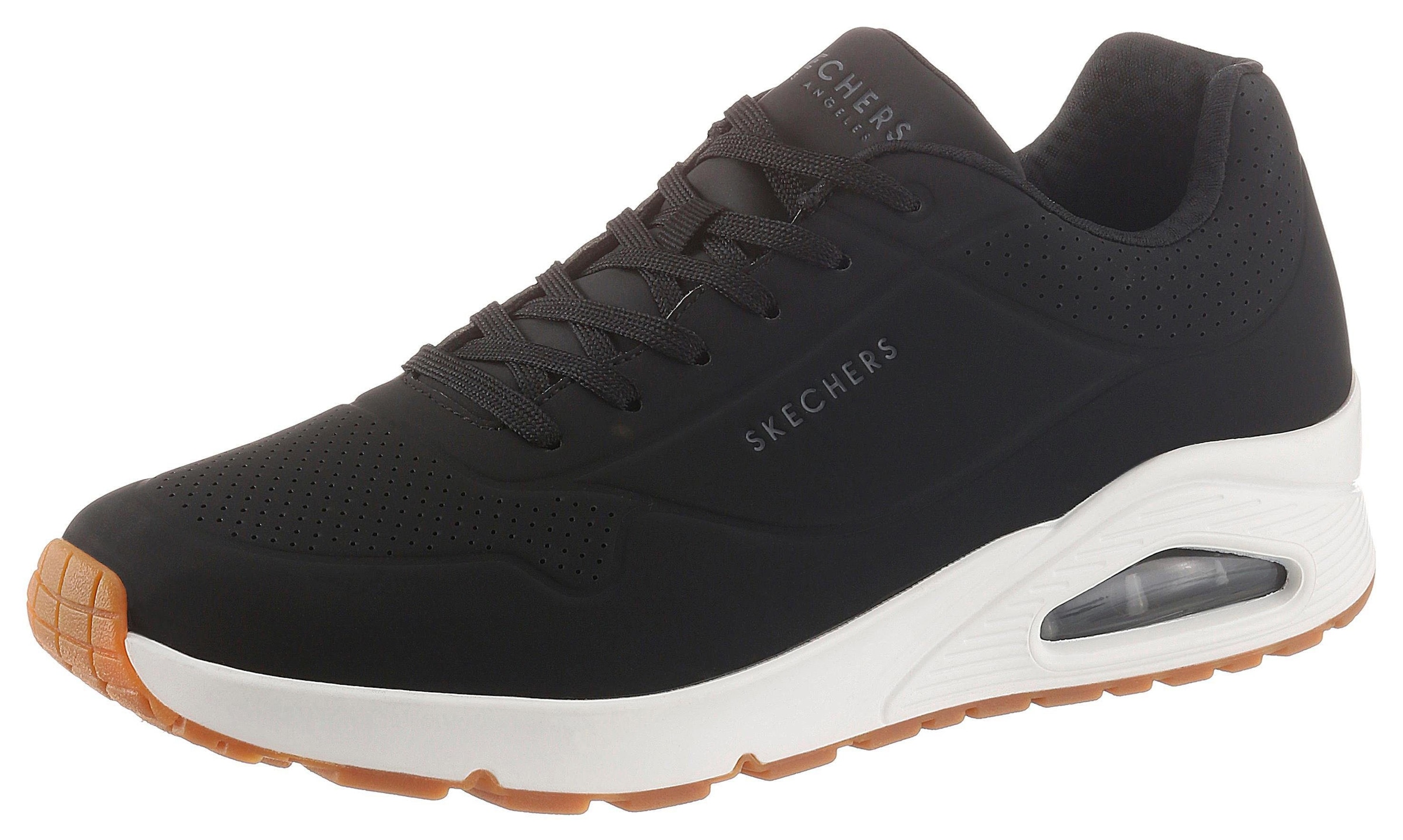 Skechers Sneaker »Uno - Stand on Air«, Freizeitschuh, Halbschuh, Schnürschuh mit extra Dämpfung