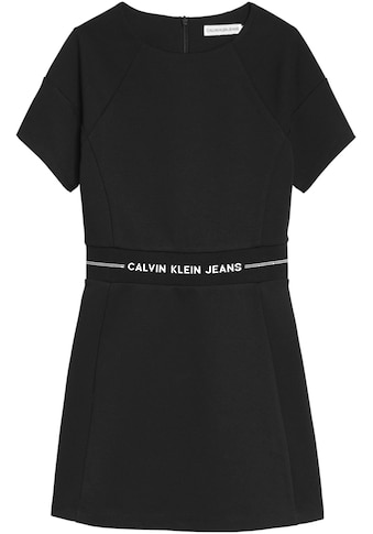 Calvin Klein Jeans Skaterkleid »INTARSIA LOGO WAIST PUNT«, mit Logo-Schriftzug kaufen