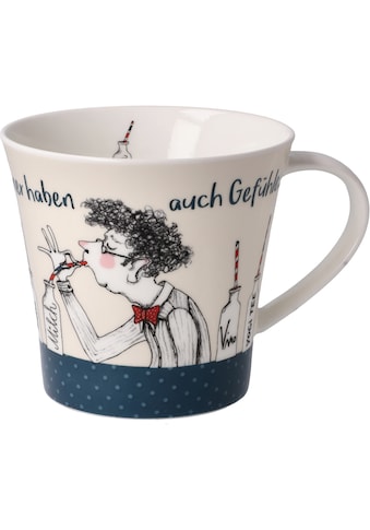 Tasse »Barbara Freundlieb«, Coffee-/Tea Mug, Barbara Freundlieb - "Männer haben Gefühle"