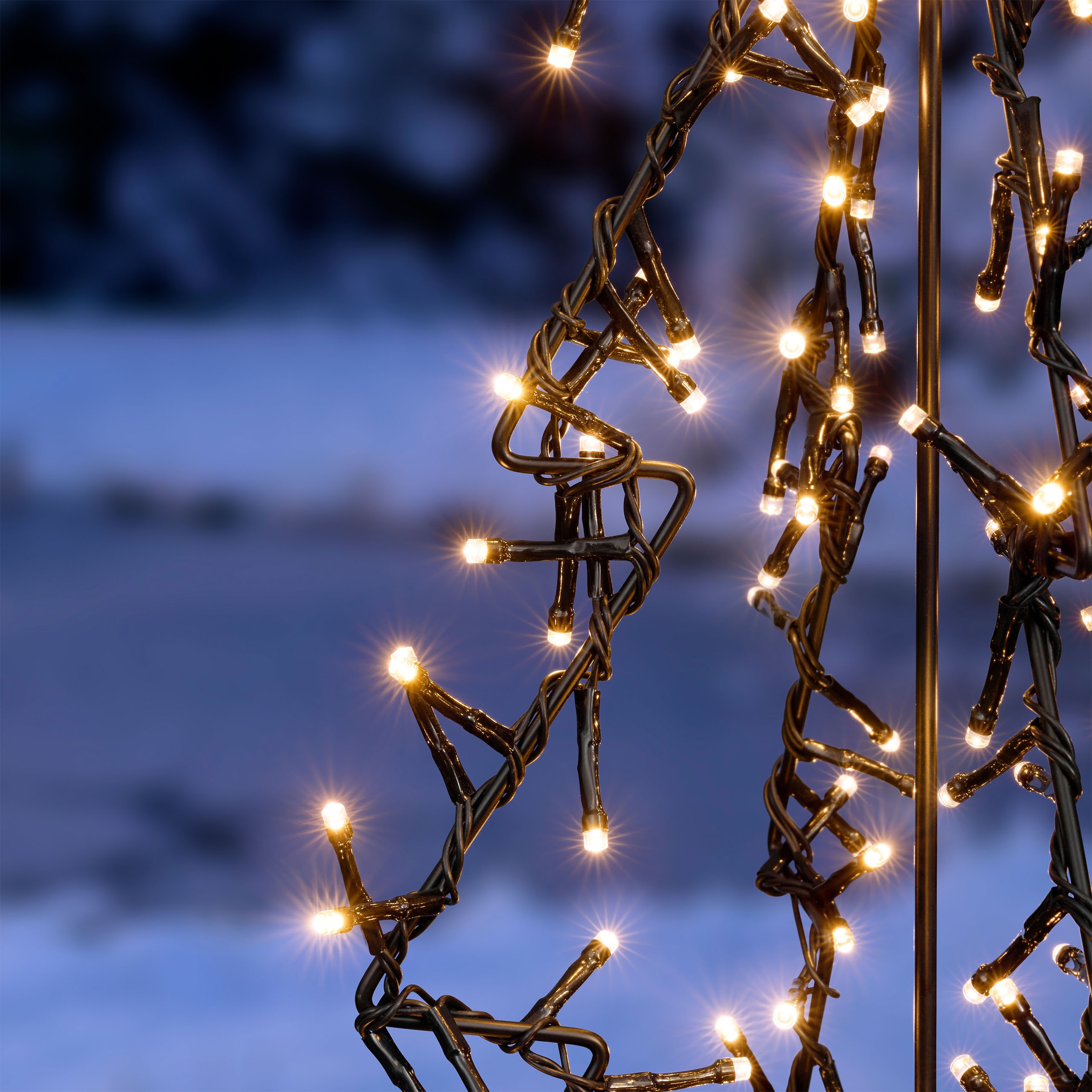 OTTO home LED Baum »LED-Outdoor Tannenbaum CALLANA« LED-Modul 1 Stk. Warmweiß Timer, IP44, Metallrahmen, 5 m Zuleitung