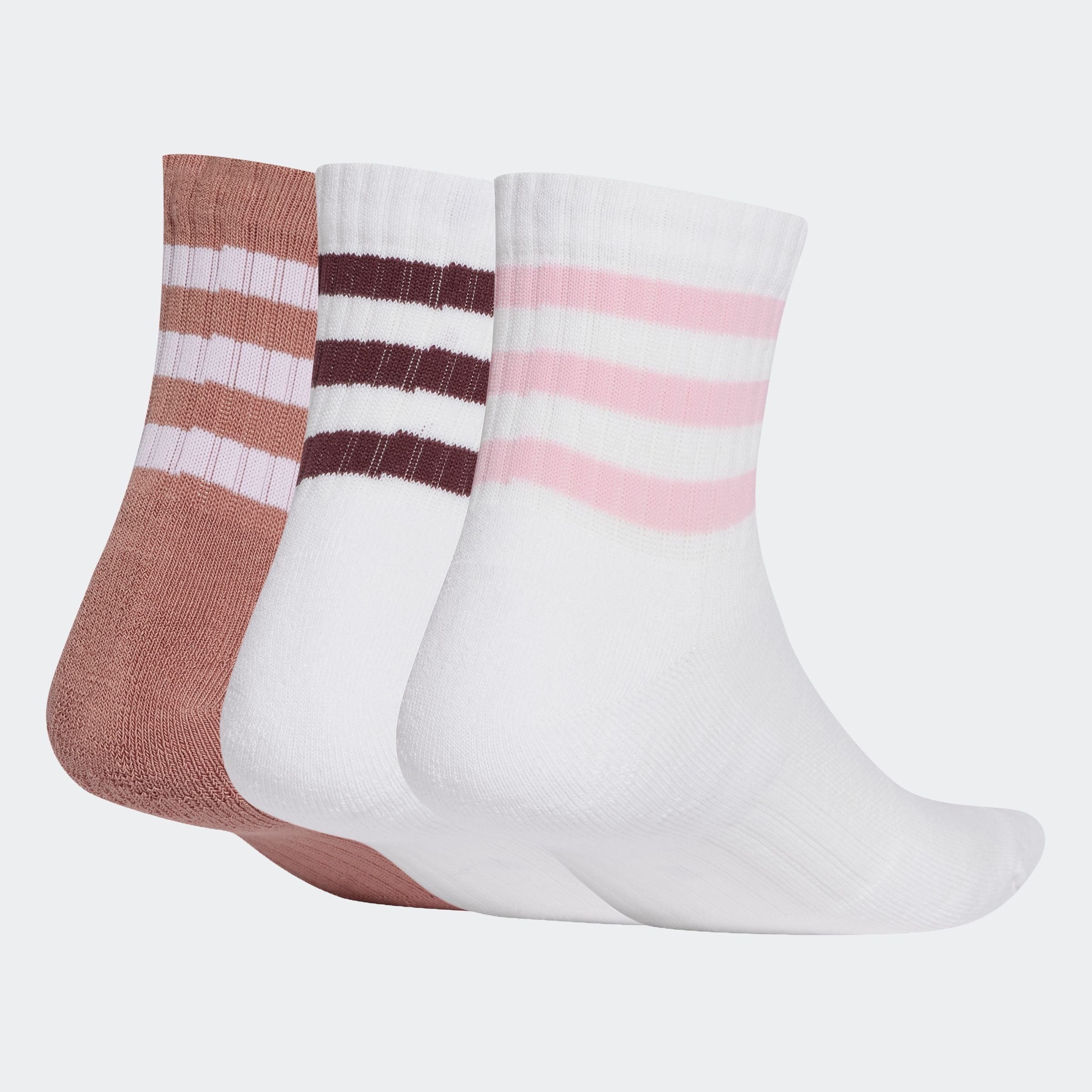 adidas Performance Funktionssocken »3STREIFEN CUSHIONED SPORTSWEAR MIDCUT SOCKEN, 3 PAAR«, (3 Paar)