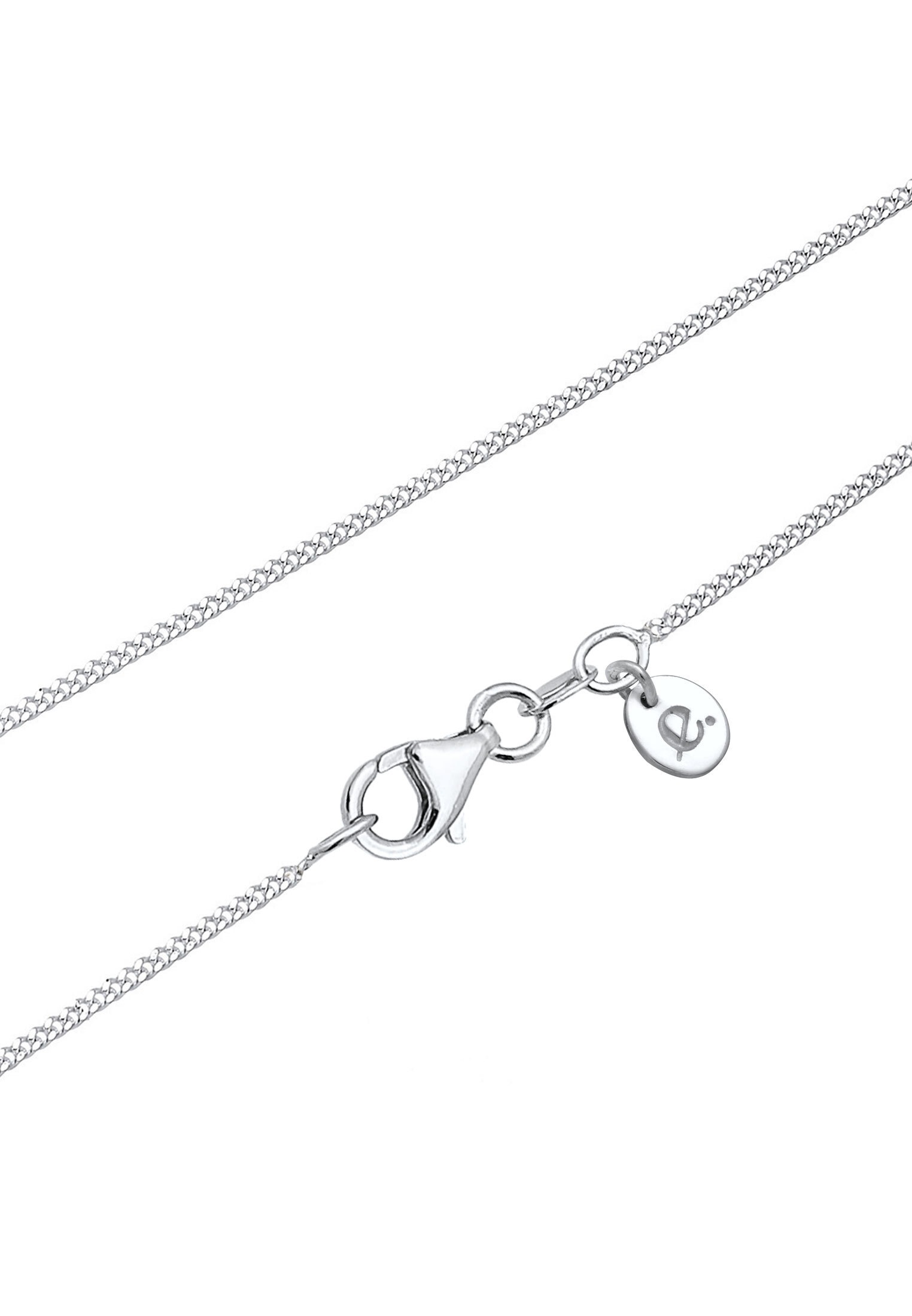Elli DIAMONDS Ohrring und Ketten Set »Schmuckset Plättchen Diamant Weiß Brillantschliff (0.05 ct) 925 Sterling Silber«
