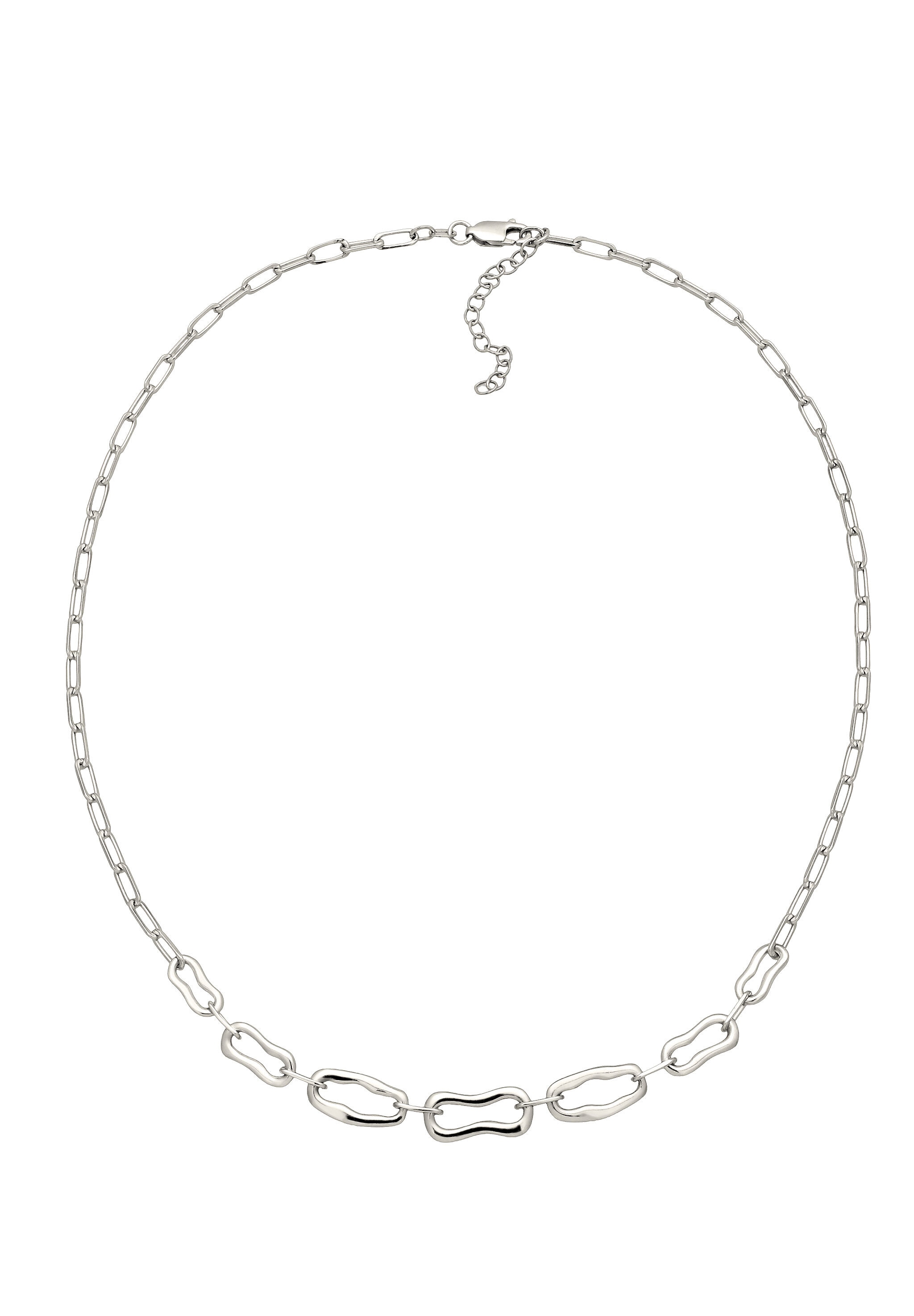 Elli Kette ohne Anhänger »Halskette Gliederkette Oval Chain 925 Sterling Silber«