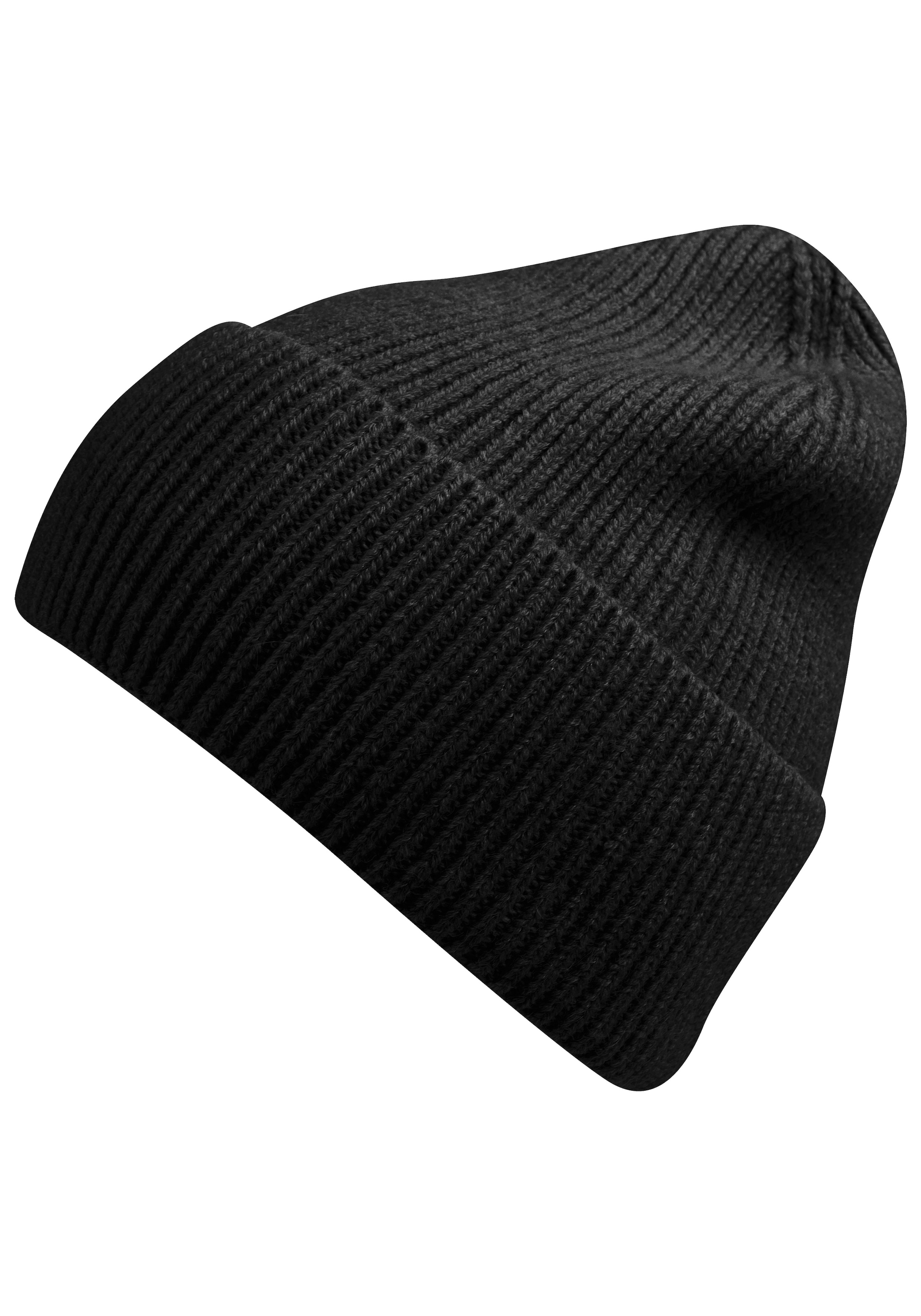 Capelli New York Beanie Rippstrick, Wollanteil, wärmend