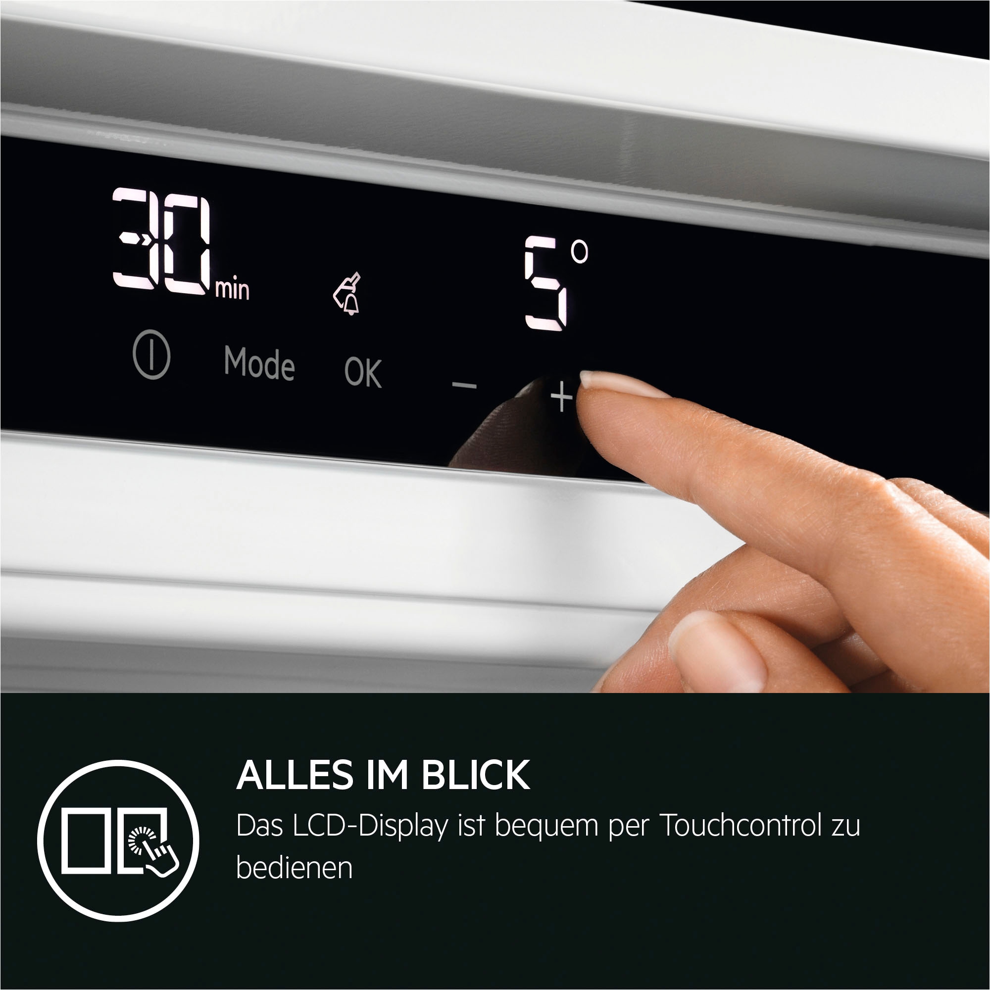 AEG Einbaukühlschrank Serie 5000 »TSF5O88EF«, 118 L, variable Glasablagen bis zu 25 kg belastbar, Touch, Festtür