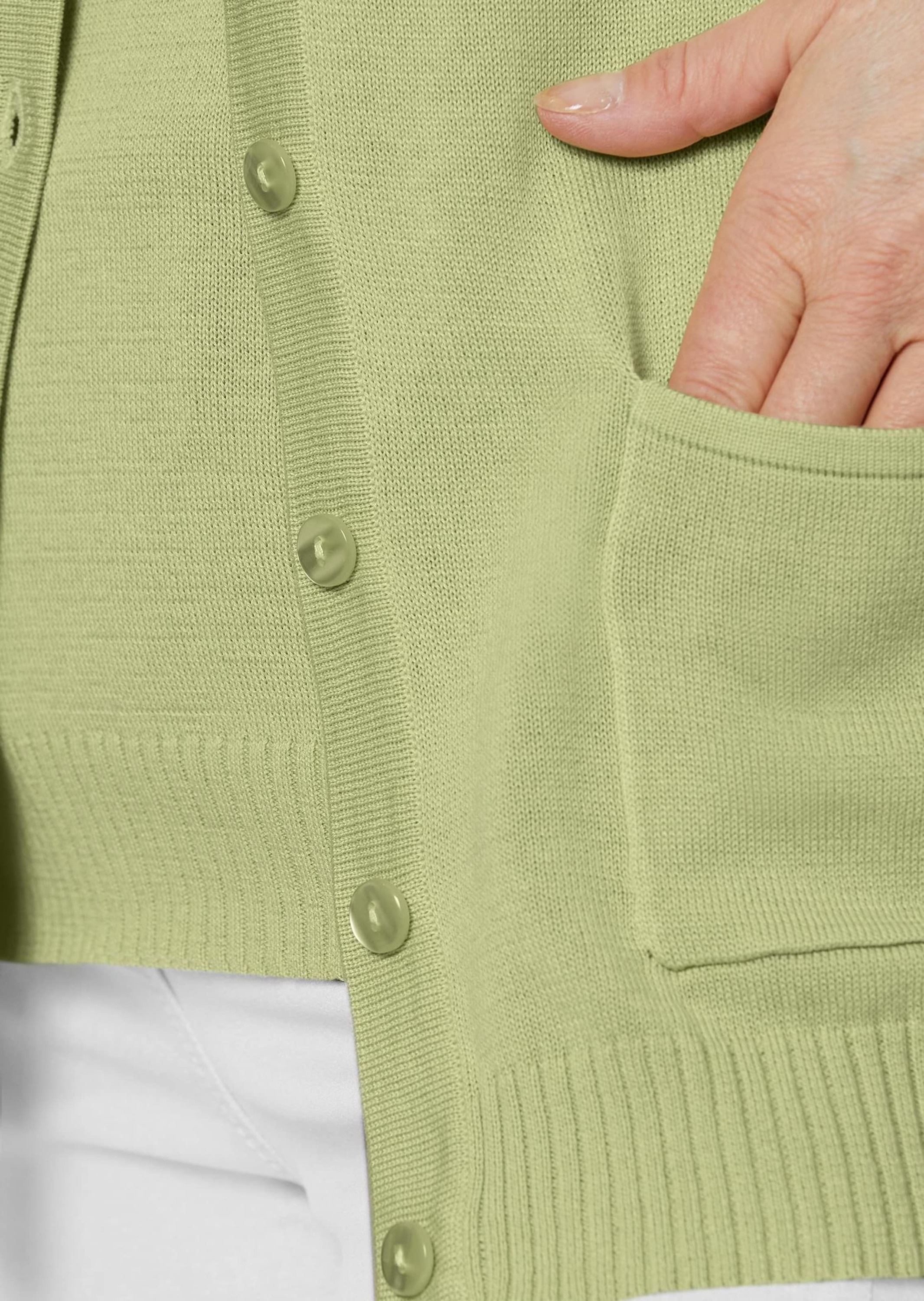 GOLDNER Strickpullover »Kurzgröße Klassisches Stricktwinset«