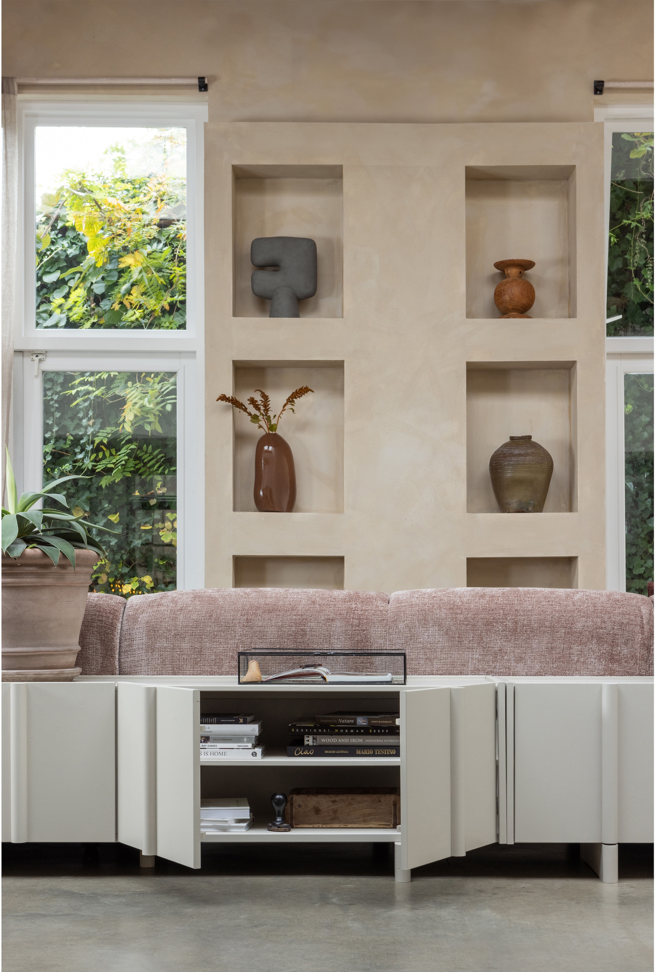 WOOOD Lowboard »Nook TV-Kommode, TV-Möbel Breite 152 CM« Basu-Kollektion von WOOOD mit skandinavischem Design und FSC®