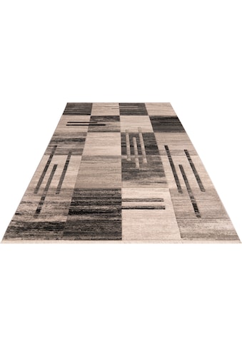 Teppich »Beliz«, rechteckig, mit Konturenschnitt, Kurzflor, 3D-Design, Wohnzimmer
