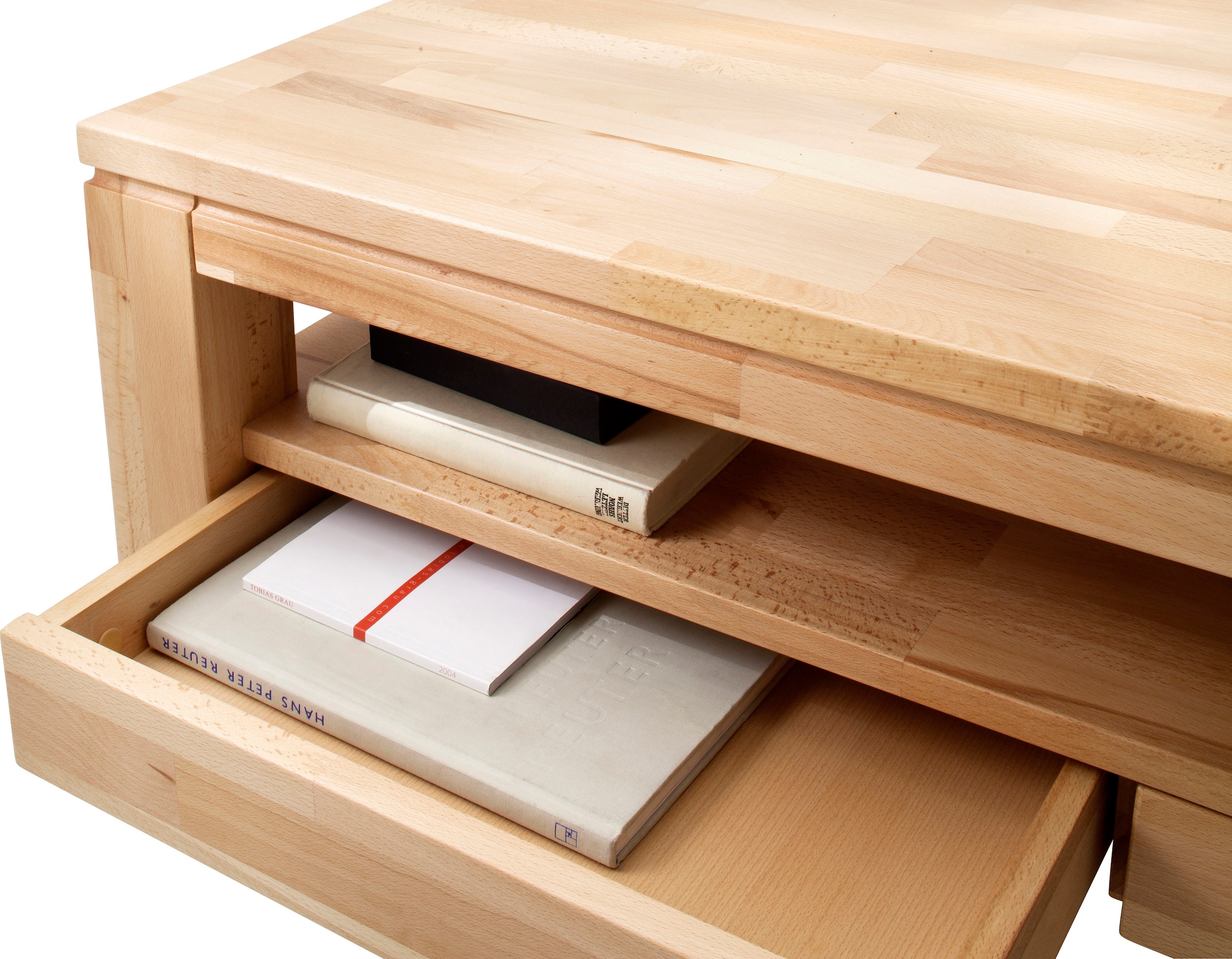 MCA furniture Couchtisch, Couchtisch Massivholz mit Schubladen online kaufen | Couchtische
