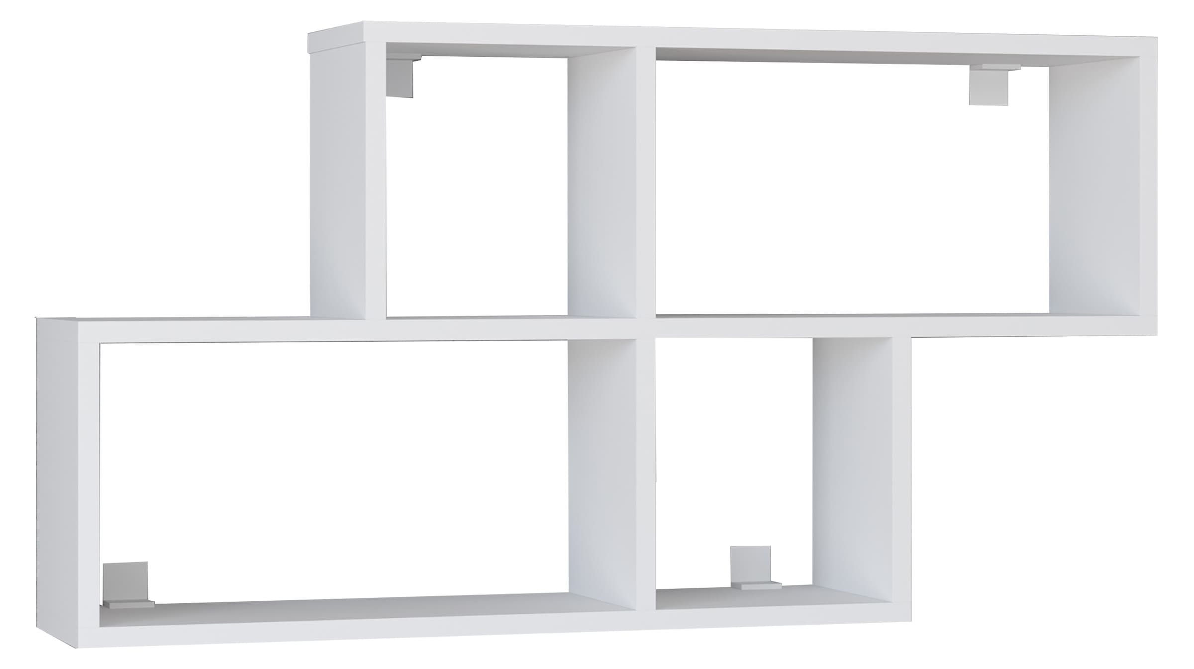 VCM Wandregal »VCM Holzregal hängend | platzsparendes Regal | Maße: H. 53 x B. 100 x T. 20 cm| Elegantes Regal hängend | Aufbewahrungsregal | Bücherregal | Wandboard - Lusas«