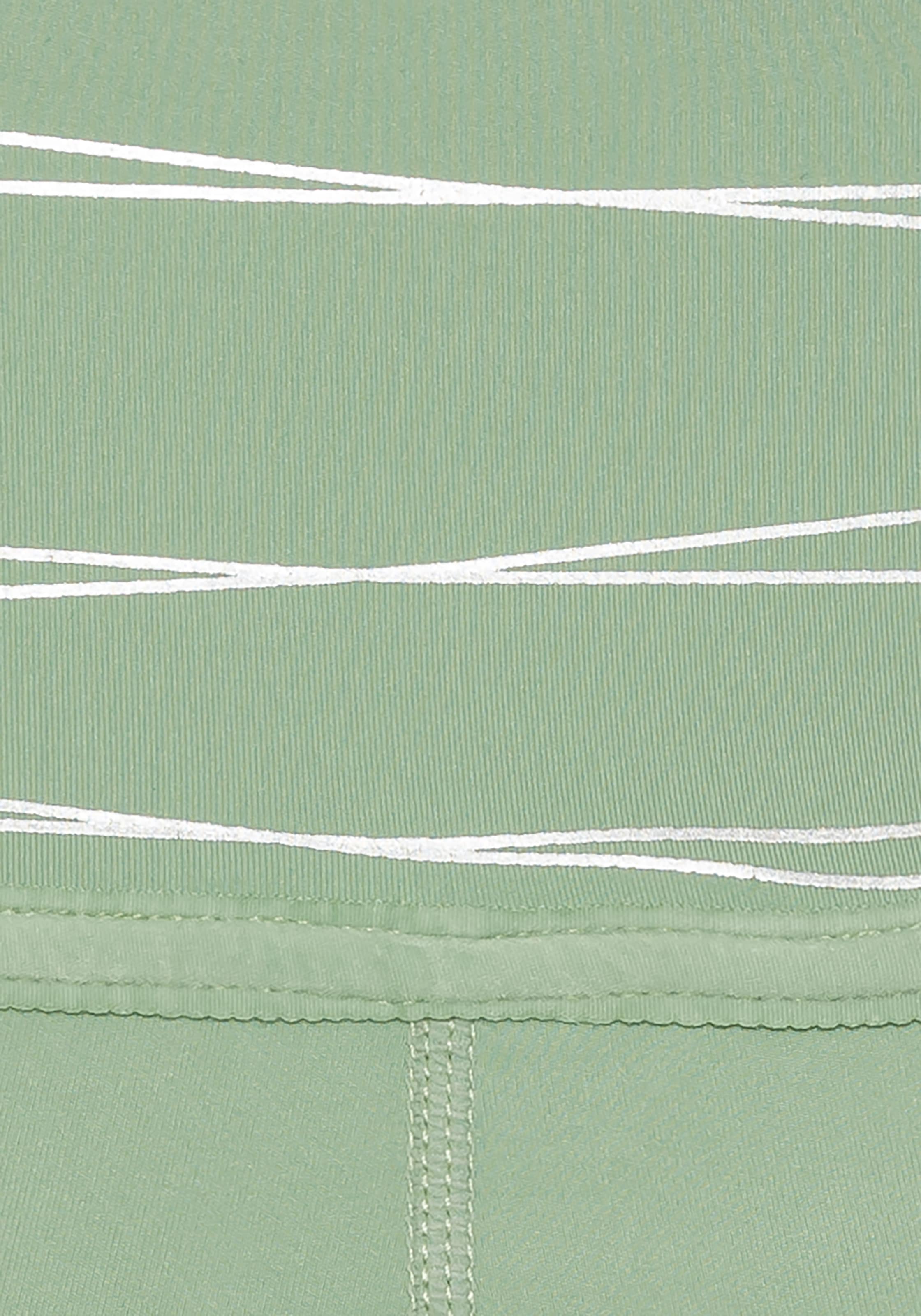 Vivance active Shorts, Sportshorts mit breiten Bündchen und Druck