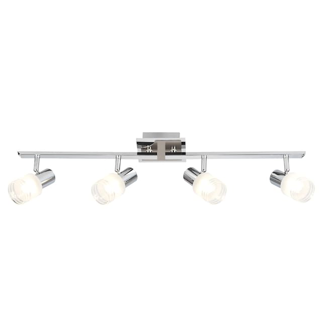 Brilliant Leuchten LED Deckenstrahler »LEA«, 4 flammig-flammig, LED  Spotrohr 4flg eisen7chrom/weiß, E14 max. 4W, schwenkbar, silber kaufen im  OTTO Online Shop