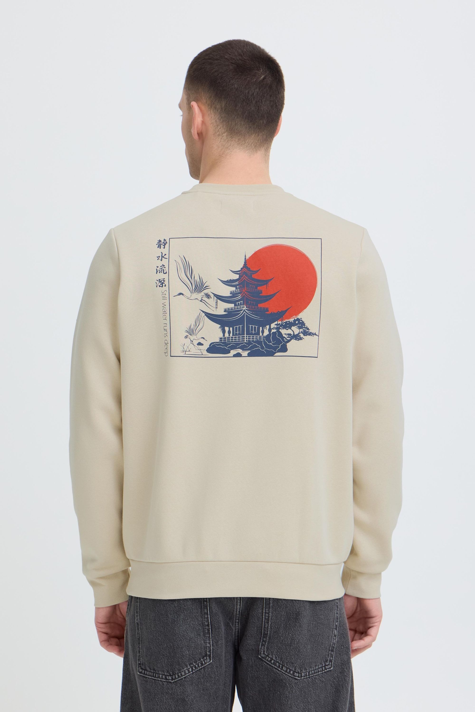 Blend Longpullover »Sweater BHJapa Backprint«