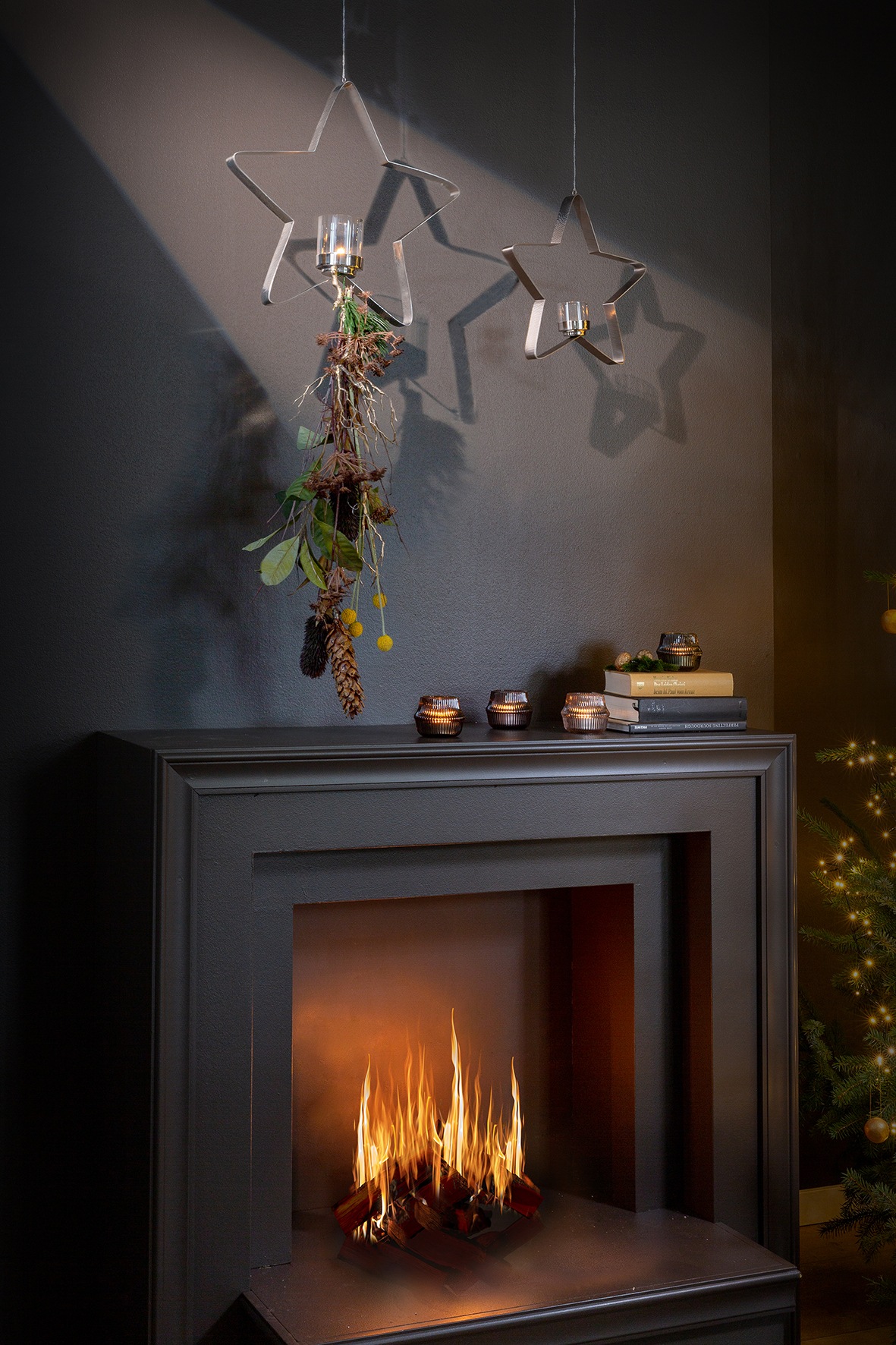 Fink Teelichthalter »STACEY« Hängewindlicht, sternförmig, aus Edelstahl