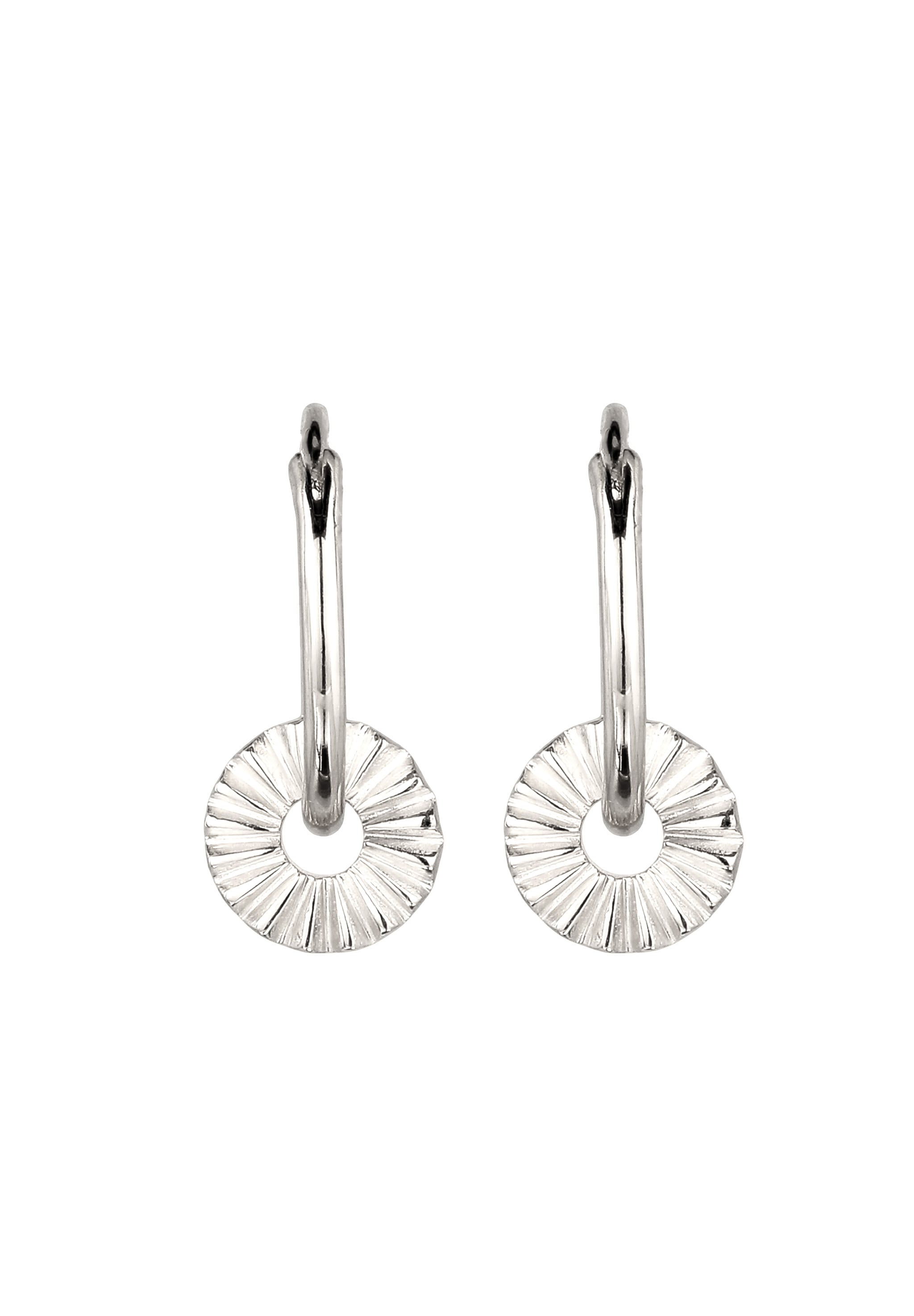Elli Paar Creolen »Ohrringe Creole Sun Symbol Sonne 925 Sterling Silber«