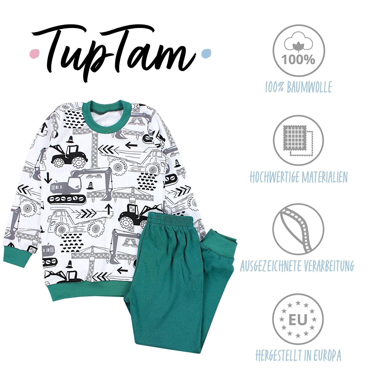 TupTam Schlafanzug »Schlafanzug Kinder Jungen Pyjama Set Langarm 2-teilig«
