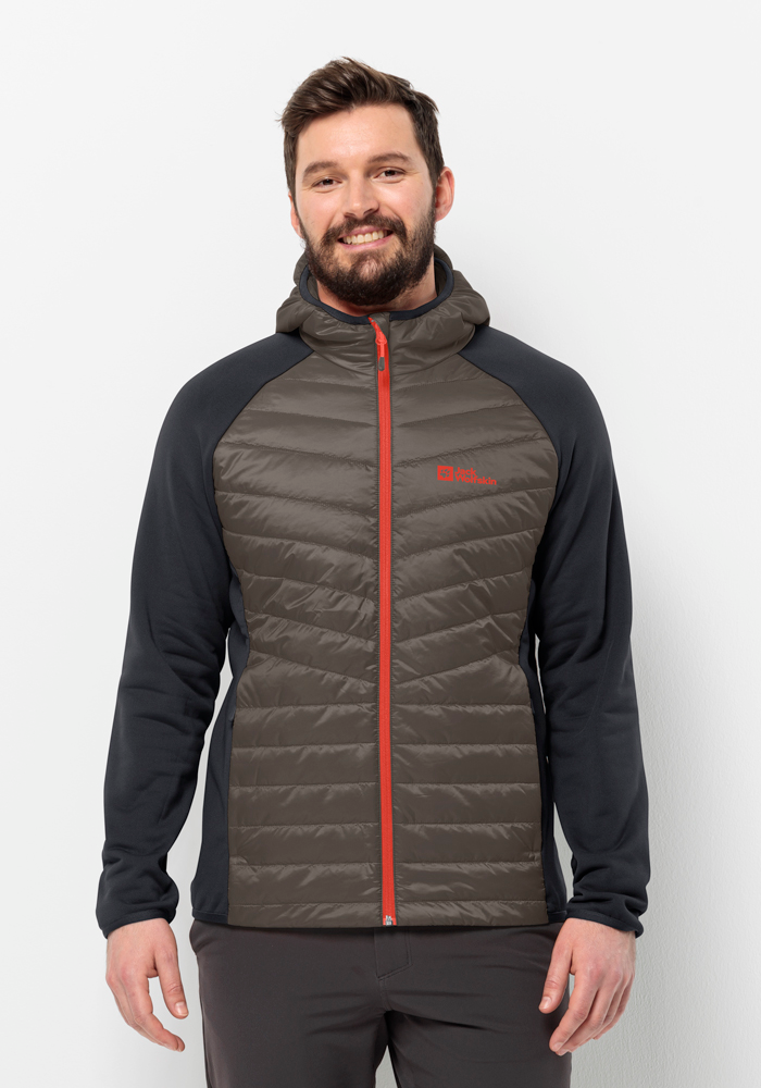 Jack Wolfskin Hybridjacke »ROUTEBURN PRO HYBRID M«, mit Kapuze
