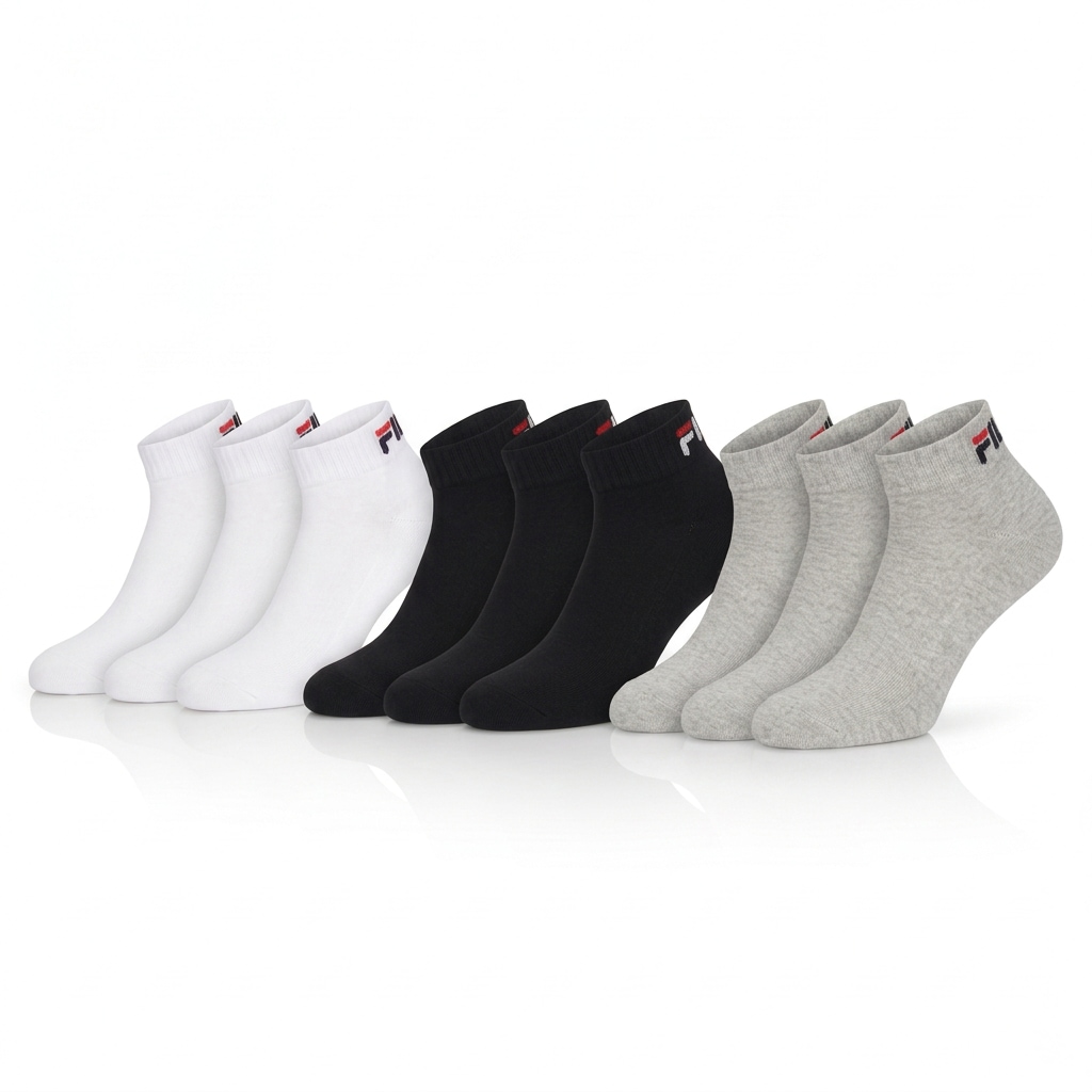 Fila Kurzsocken »UNISEX QUARTER PLAIN SOCKS« 9 Paar,  mit klassischem Logo