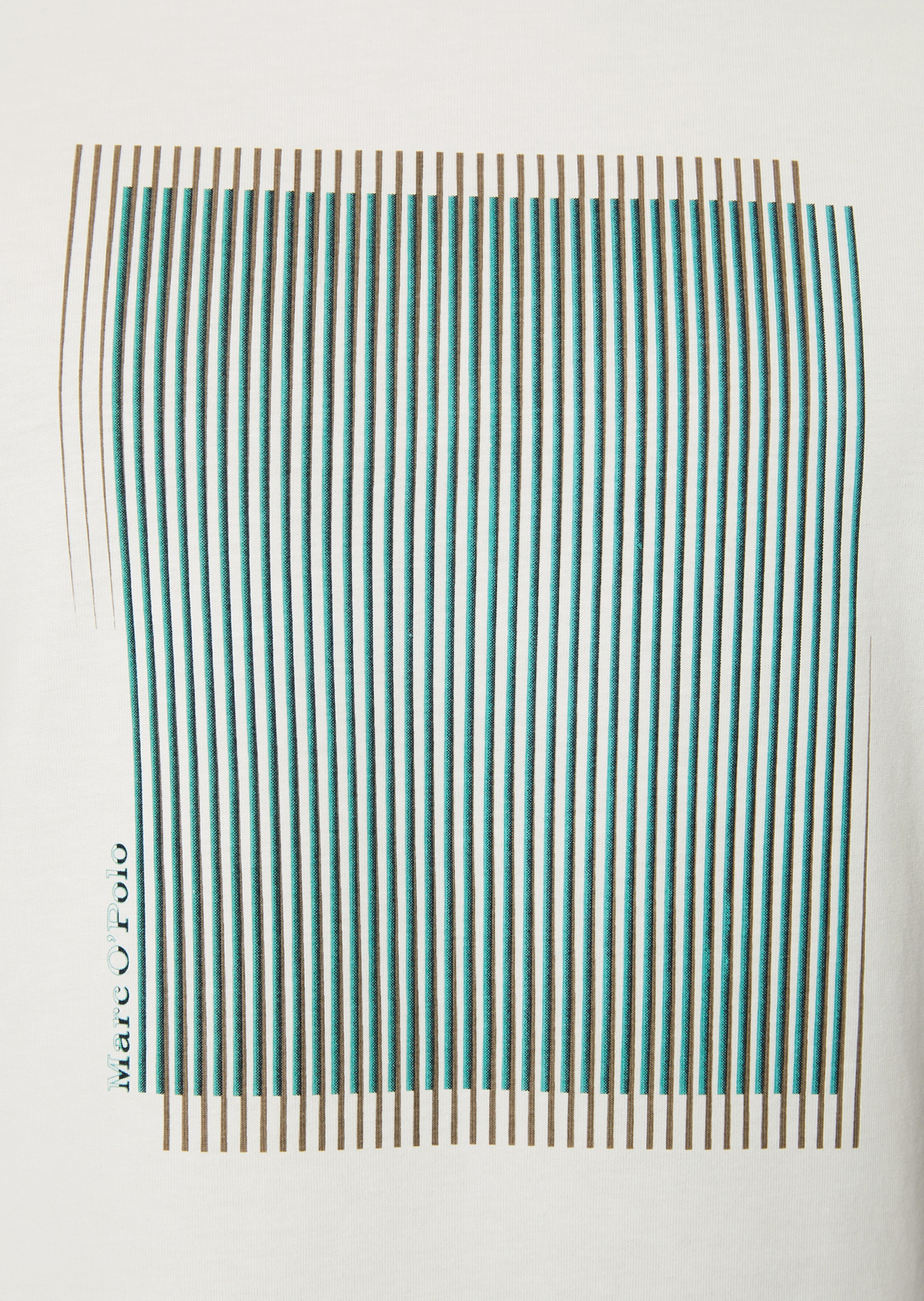 Marc O'Polo T-Shirt, geometrischer Print mit Streifenmuster
