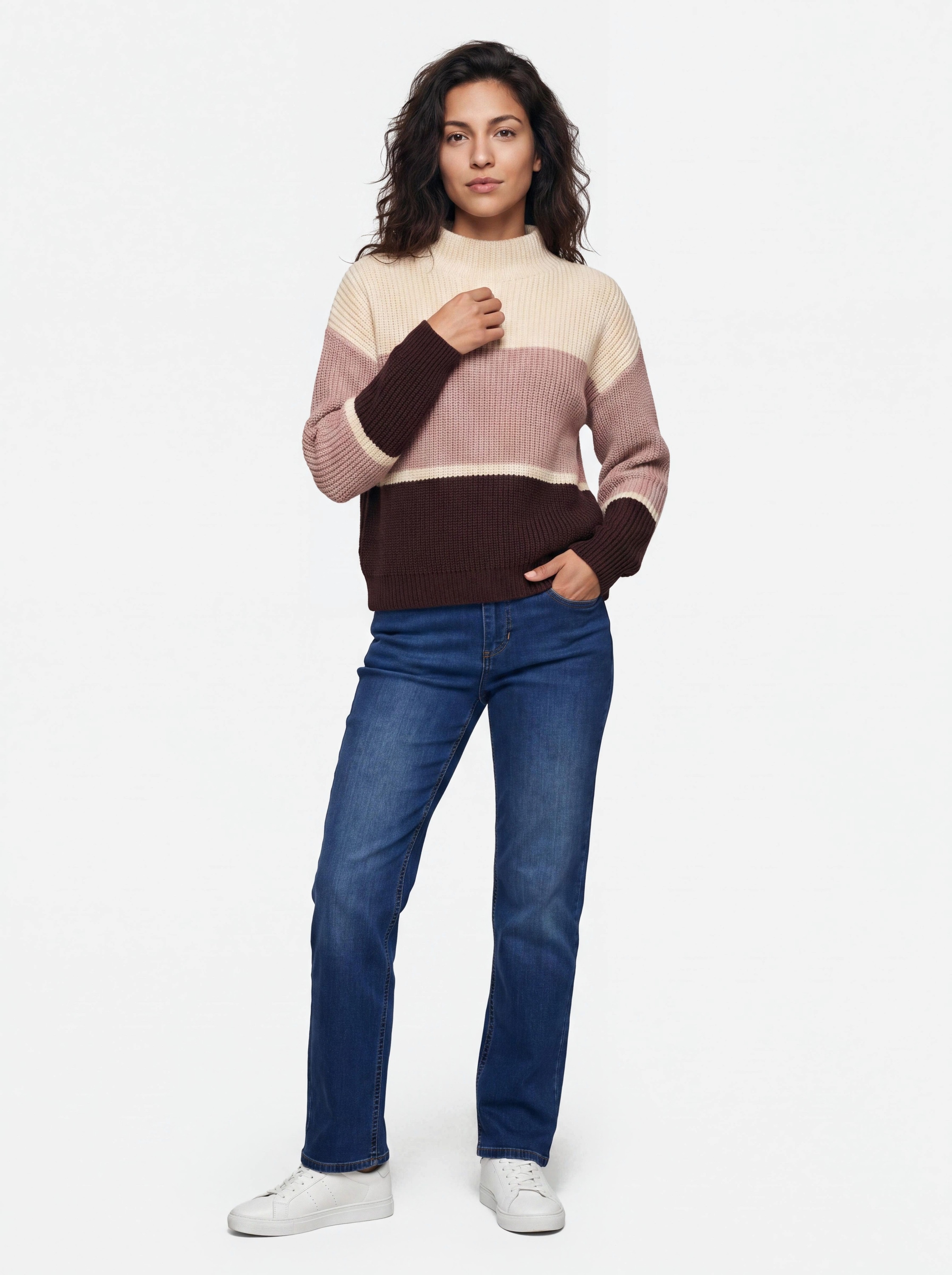 Blue Seven Strickpullover »Pullover mit Stehkragen« 1