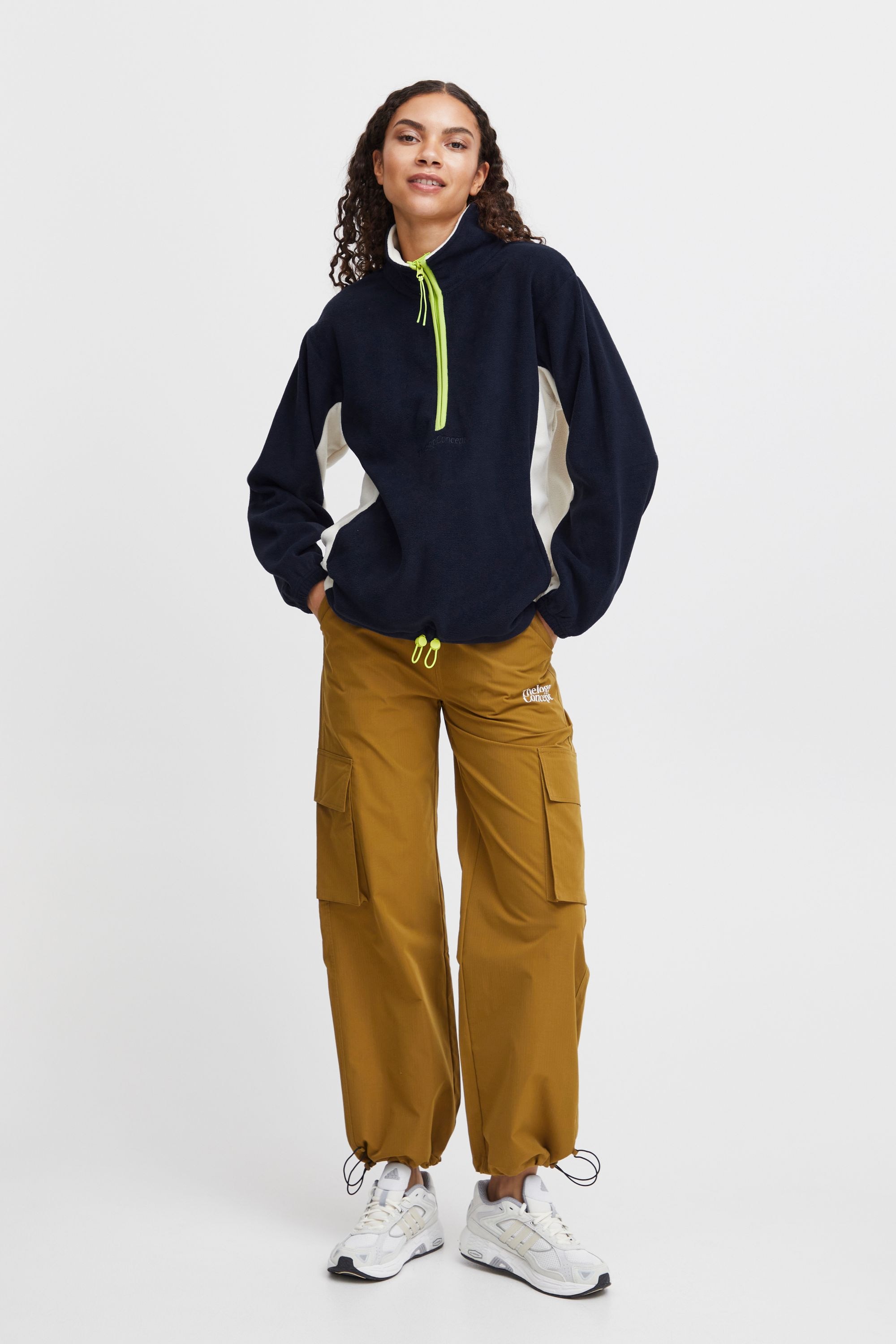 TheJoggConcept Fleecejacke »Fleecejacke JCClara«, ohne Kapuze