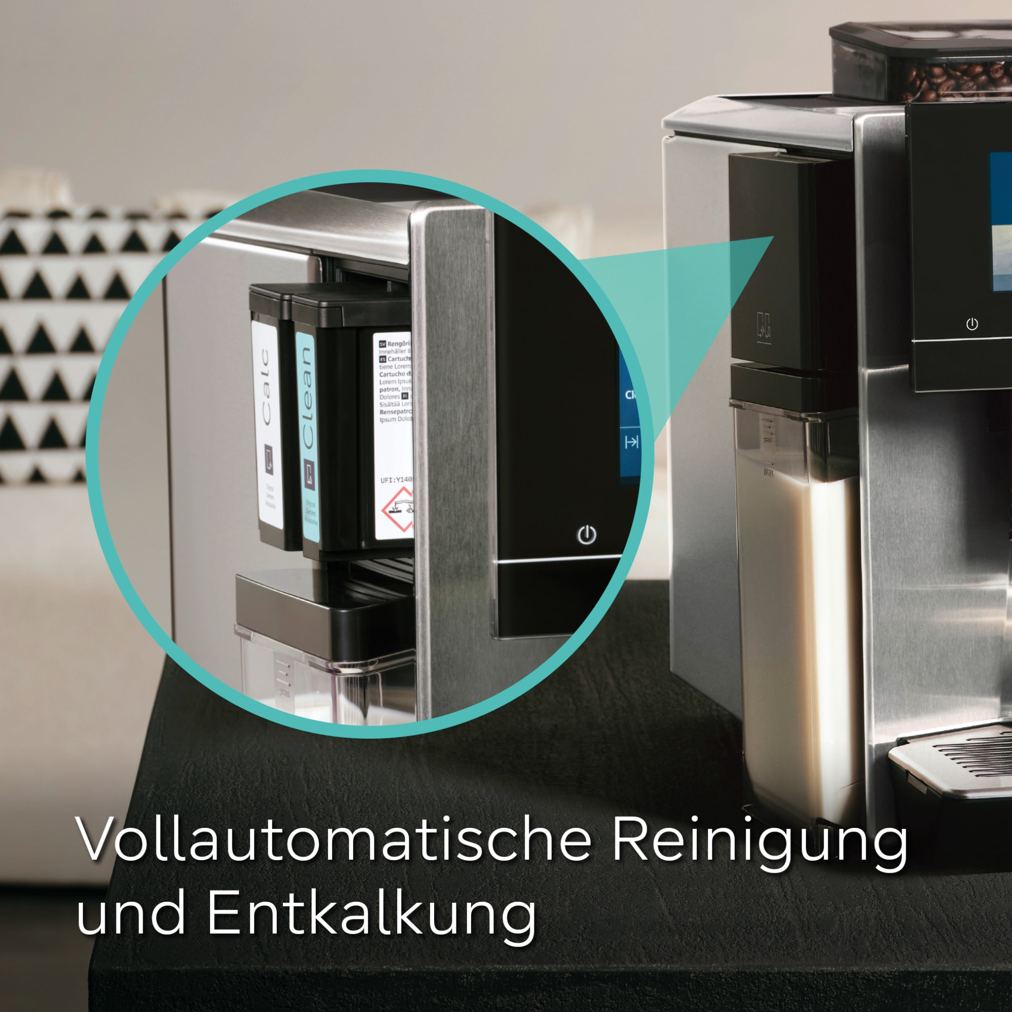 SIEMENS Kaffeevollautomat »EQ900 plus TQ903DZ3, auto. Reinigen/Entkalken, Cold Brew, Barista-Mode« ETM Testnote "sehr gut", Geräuschreduzierung, edelstahl