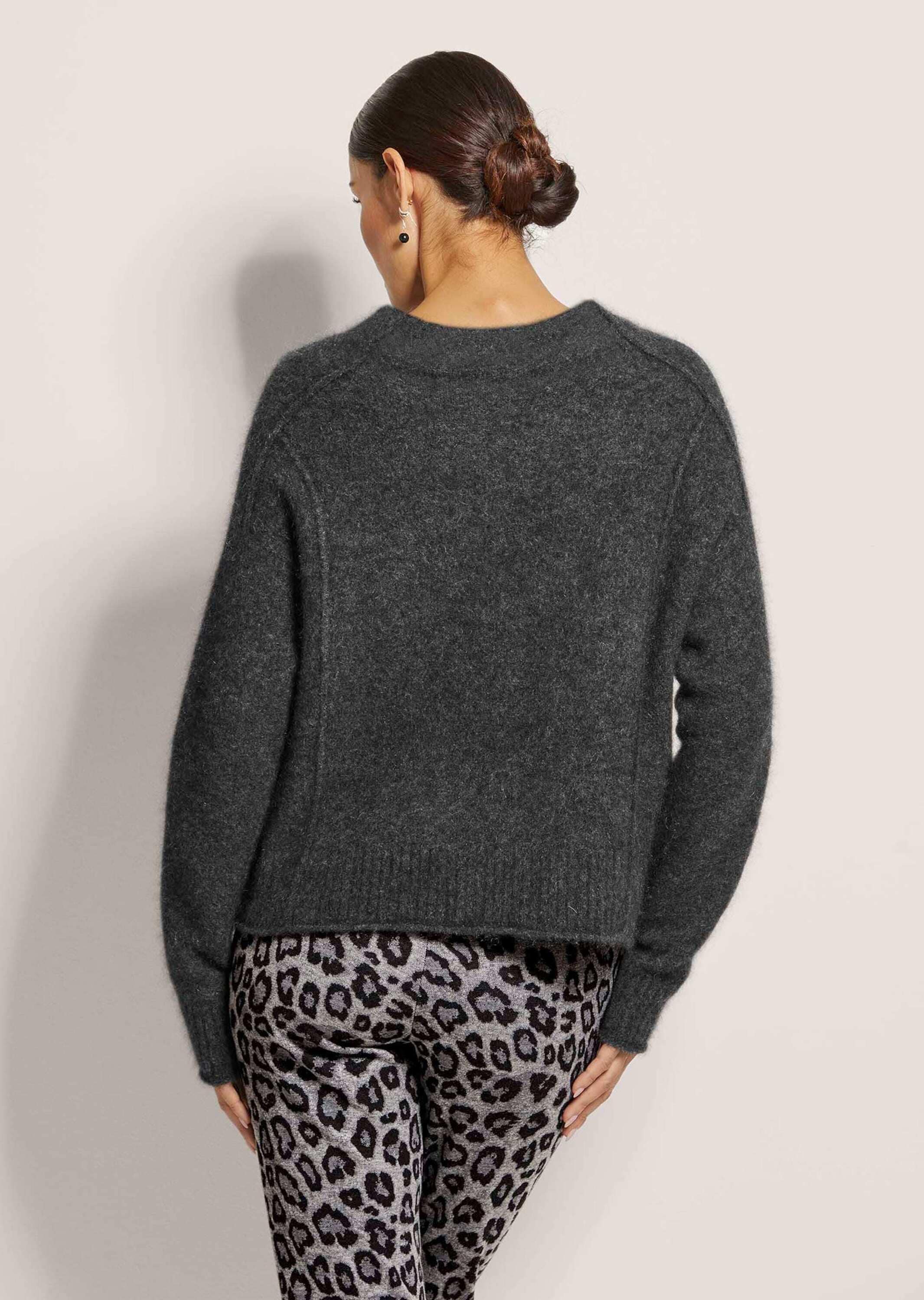 MADELEINE Longpullover »Pullover Kurzer Stehkragen-Pullover mit Kaschmir«