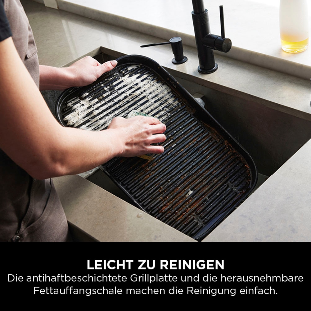 NINJA Elektrogrill »Woodfire OG850EU«, 1700 W, Outdoor Grill, Smoker und Heißluft-Fritteuse