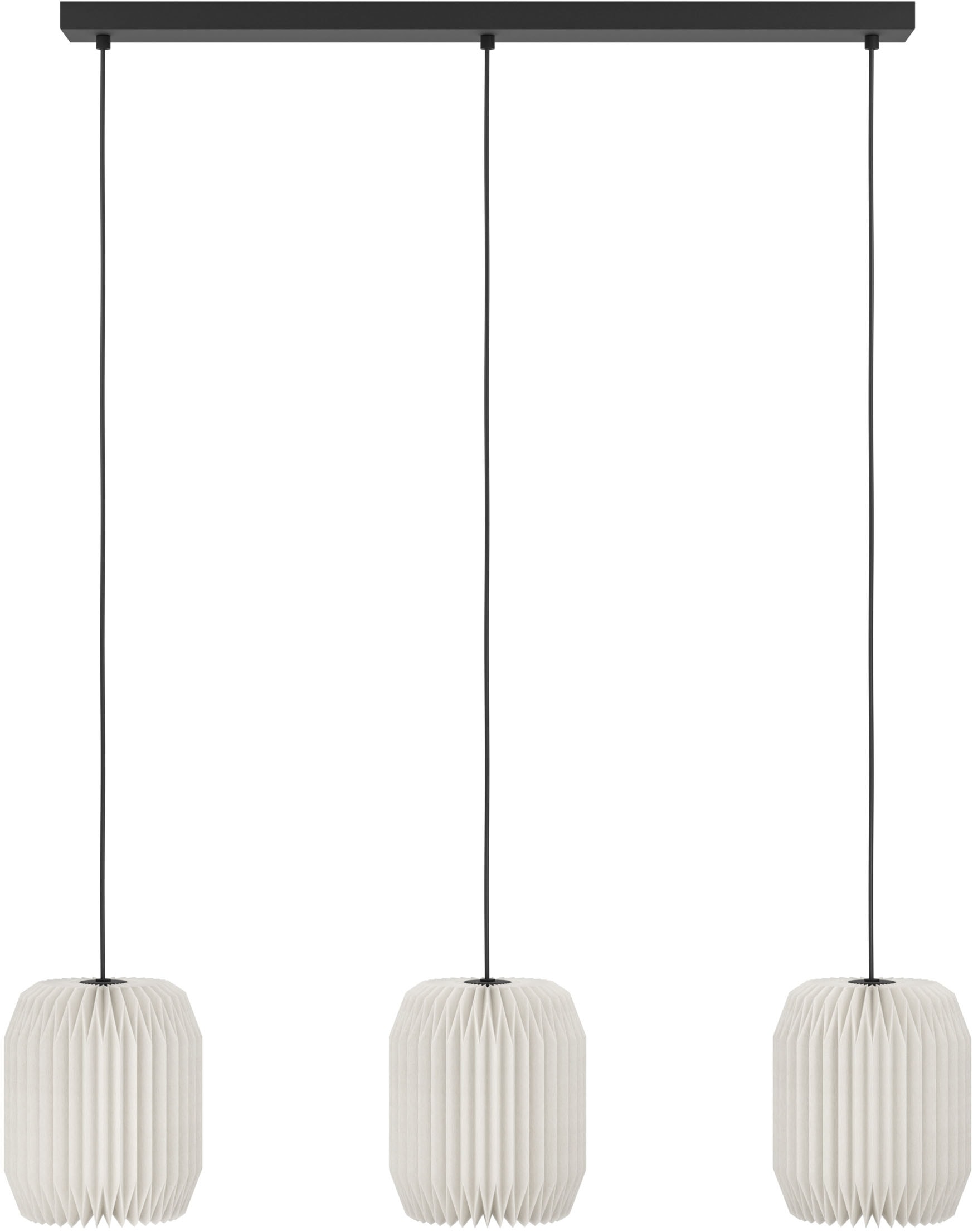 EGLO Hängeleuchte »BELGRAVE Pendellampe - Stahl - E27 - 3X40W - IP20« E27 1 Stk. Hängelampe, Deckenlampe, Wohnzimmer, Esszimmer, L88 x B18 x H110 cm