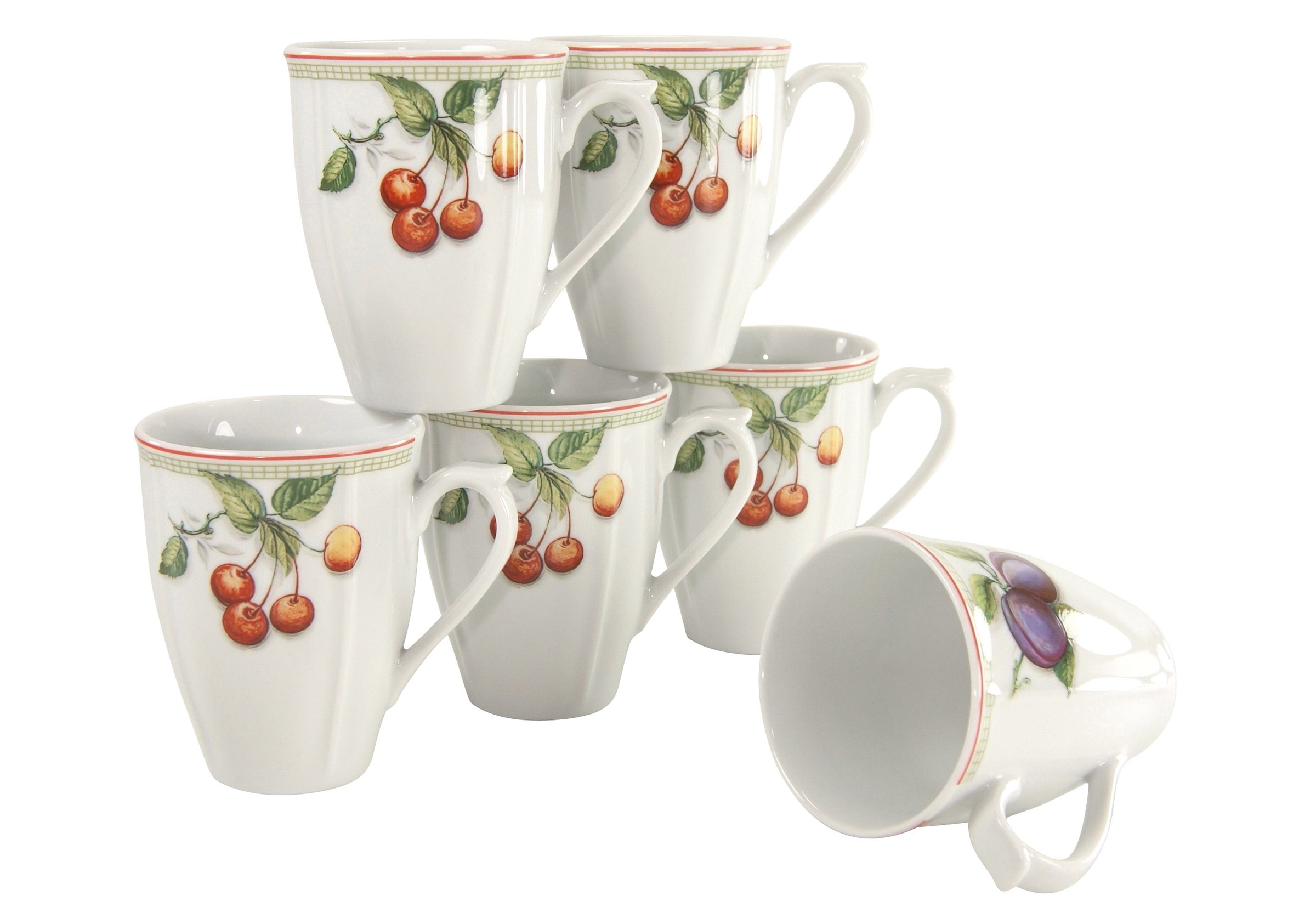 CreaTable Becher »Kaffeebecher Flora bei Set, online OTTO 6-teilig bestellen (Set, 6 Tassen Orchard«, tlg.)