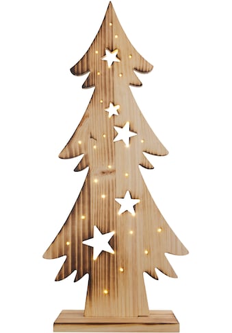 LED Baum »Tannenbaum, Weihnachtsdeko aus Holz«, Holz-Stehleuchte, Höhe ca. 80 cm,...