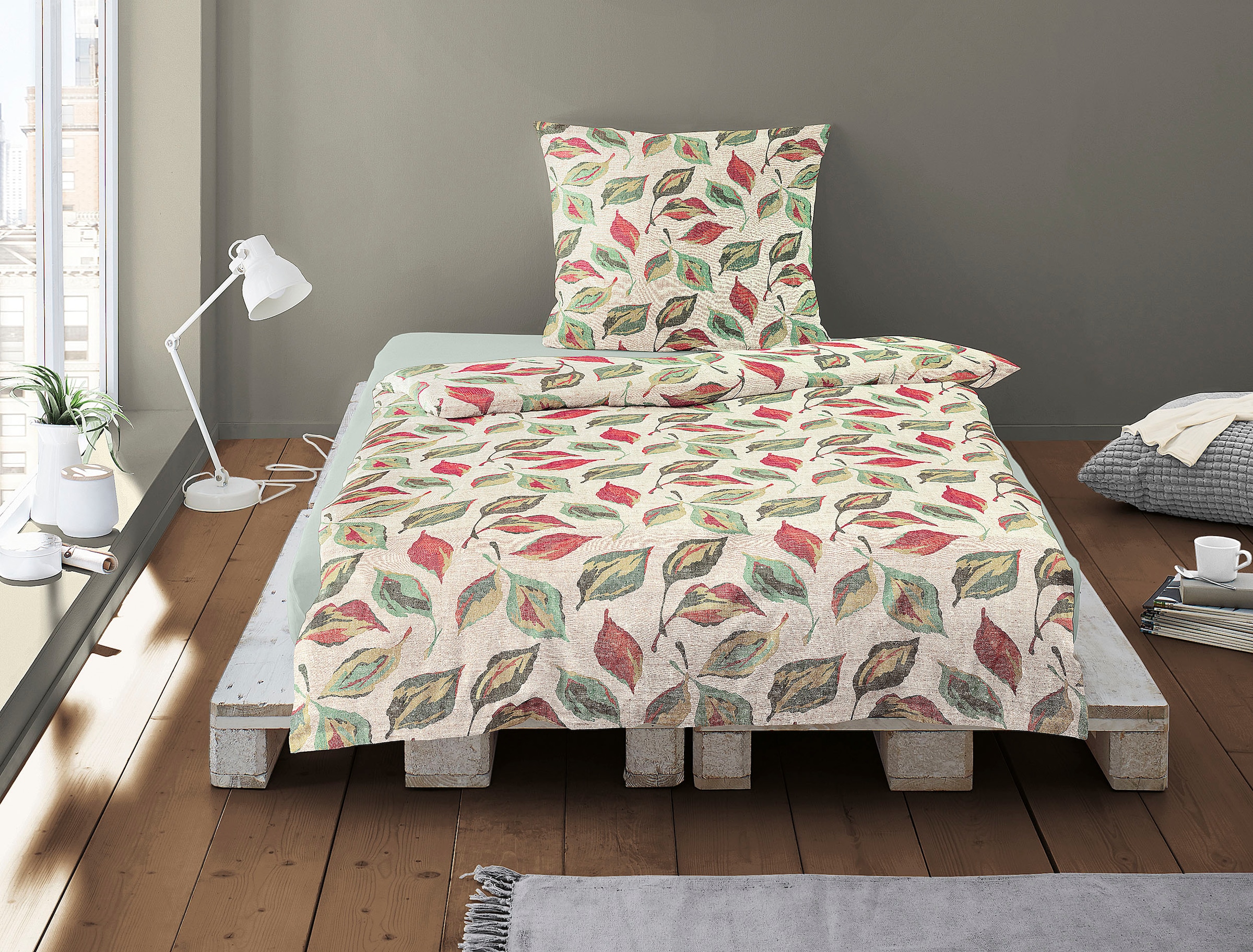 Irisette Bettwäsche »Feel 8217« 2 Stk. tlg. mit Blättern