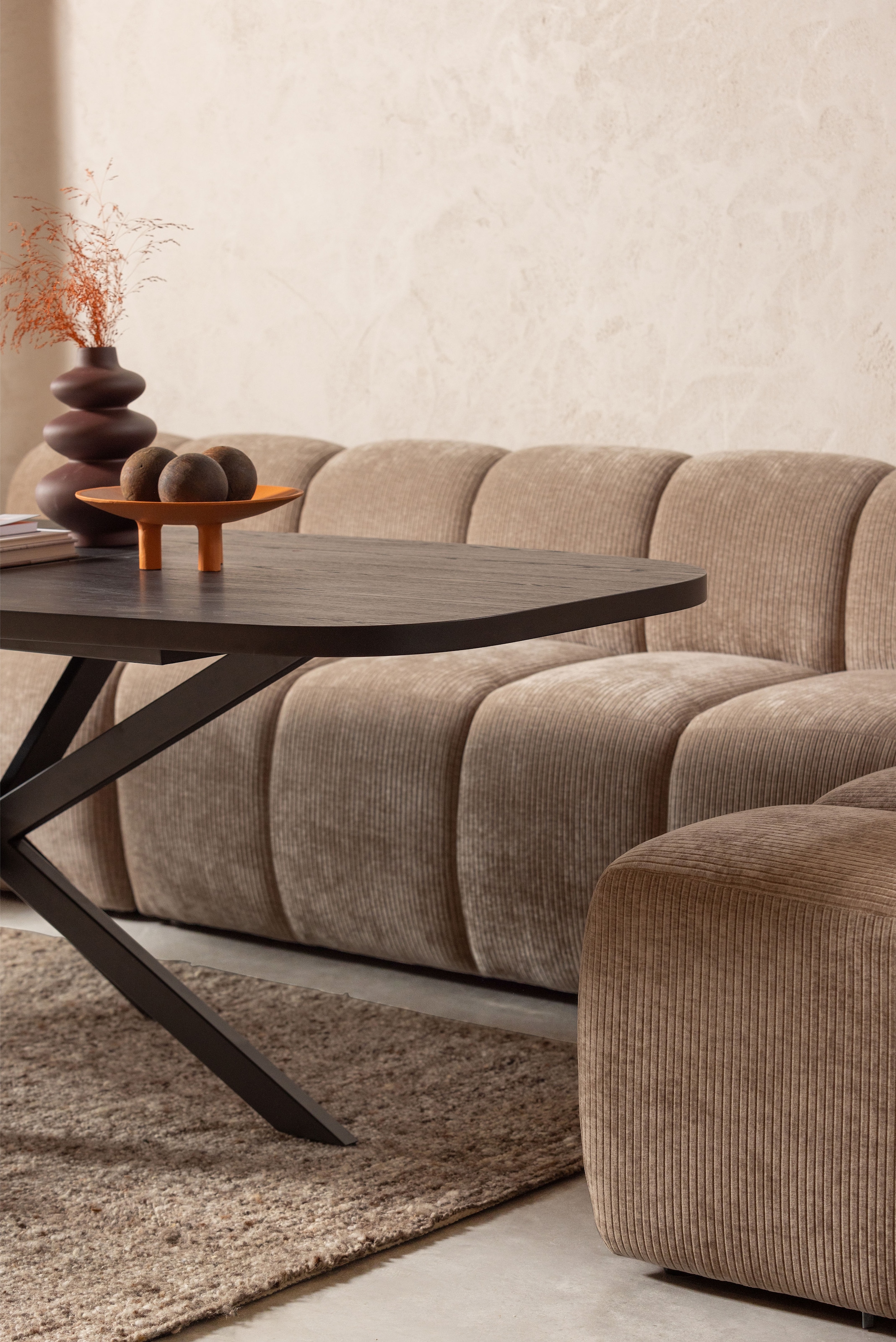 WOOOD Sofa-Mittelelement »Mojo mit Jacquard-Rippenbezug B 84 x T 73 x H 83 cm« Ausgezeichnete Verschleißfestigkeit, kombinierbar, Tragkraft 120 kg