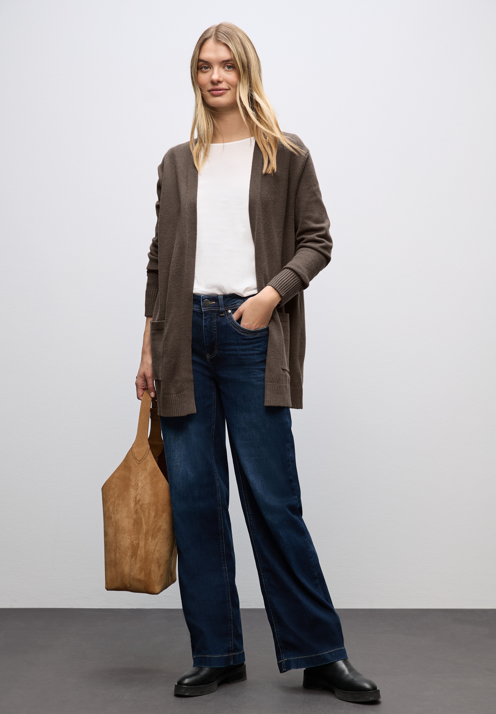 STREET ONE Cardigan, ohne Verschluss, offen