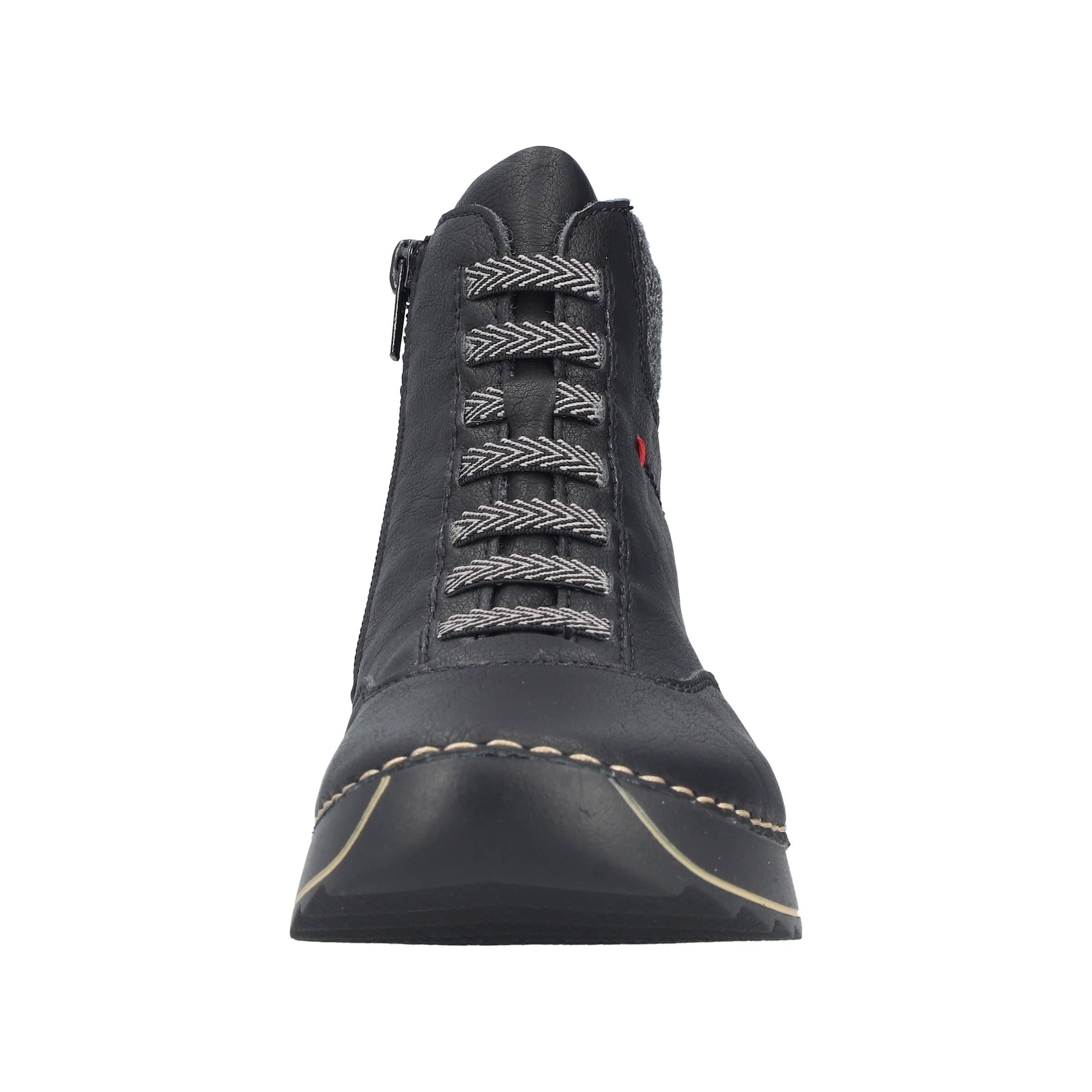 Rieker Schnürboots  Stiefelette, Plateauboots mit Profilsohle