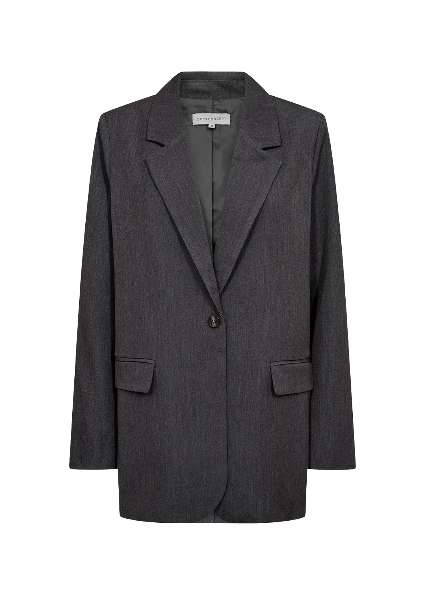 soyaconcept Longblazer »SC-ANN 2« Materialmix mit Stretch