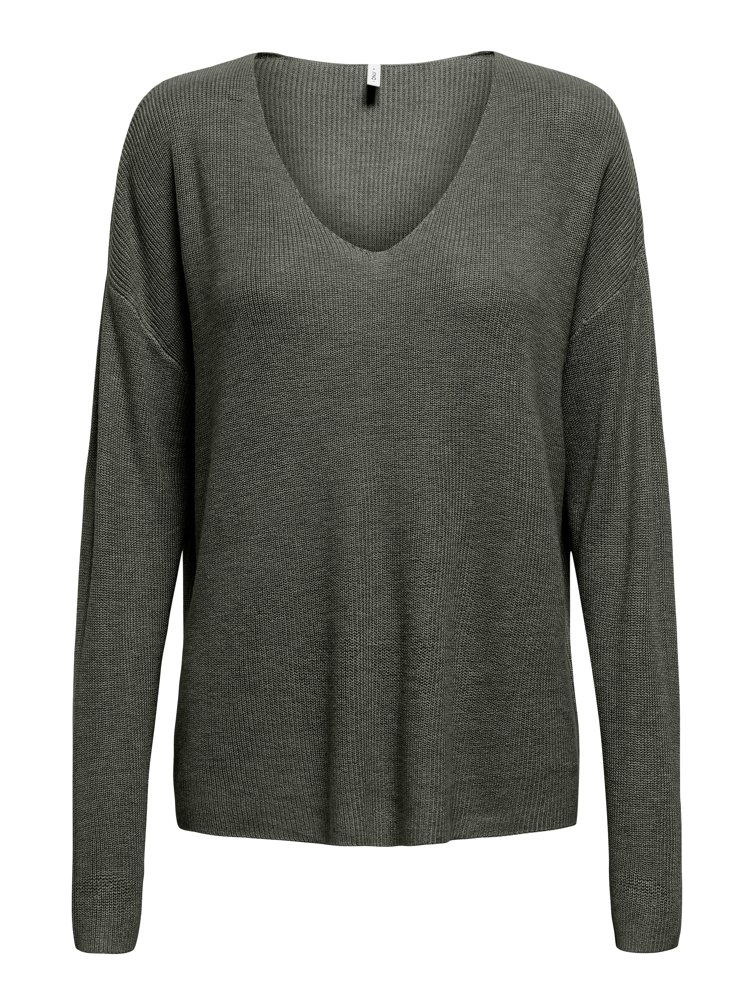 ONLY Strickpullover »ONLLECIA LIFE LS LOOSE V-NECK CC KNT«