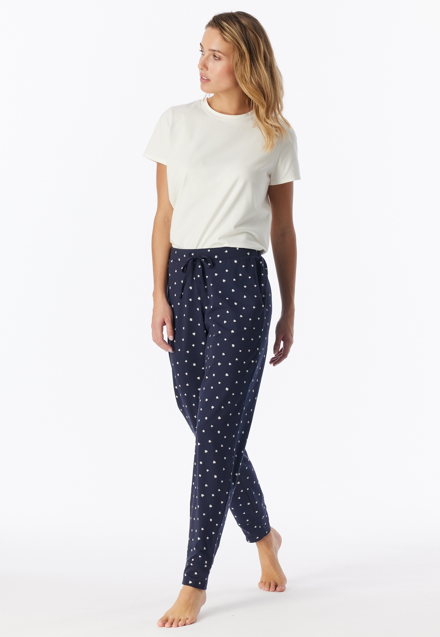 Schiesser Pyjamahose »Mix + Relax«  Cotton-Mix, Gummizug, Bindeband, seitliche Taschen