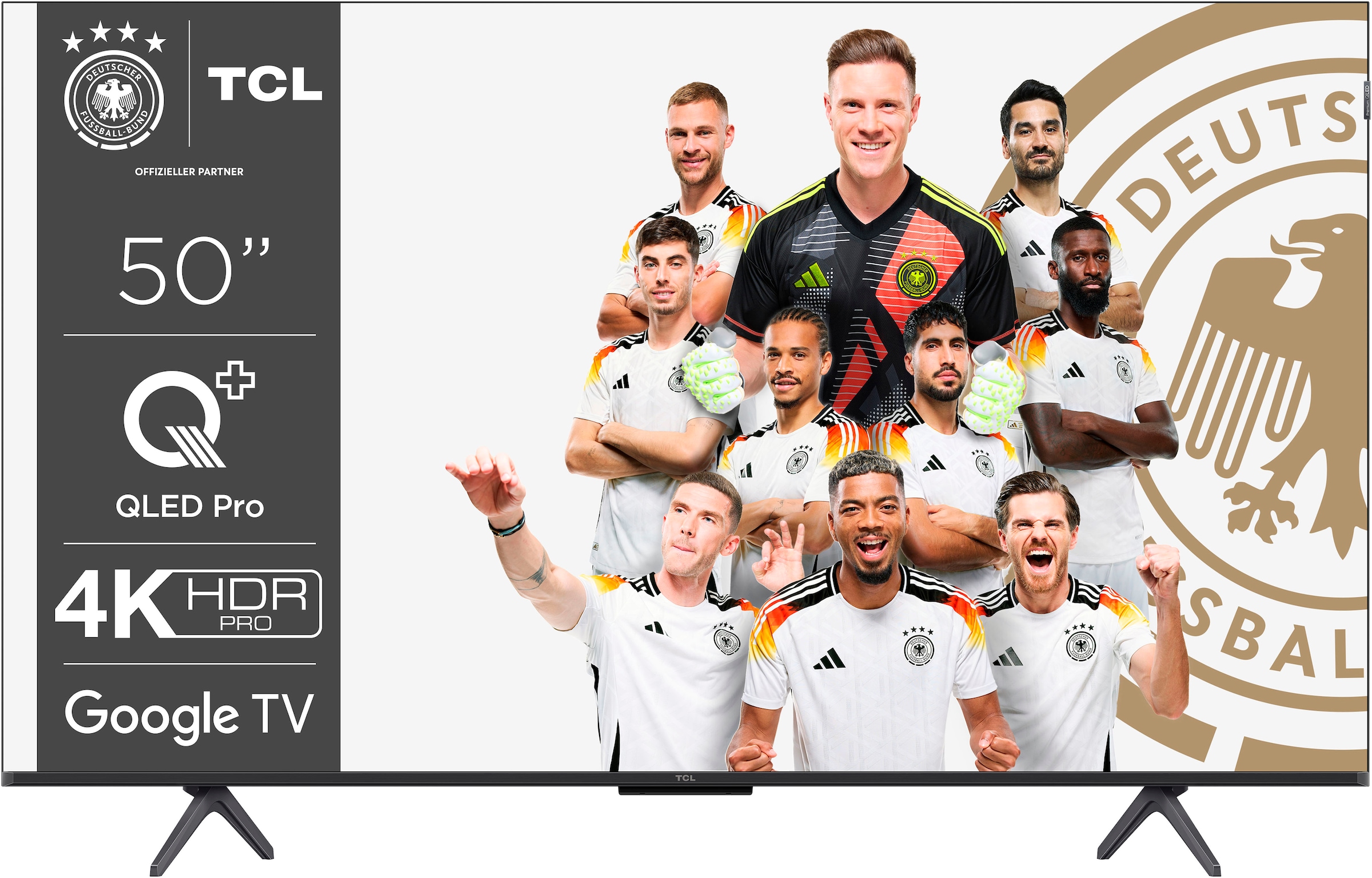 QLED-Fernseher, 126 cm/50 Zoll, 4K Ultra HD, Smart-TV-Google TV-Android TV