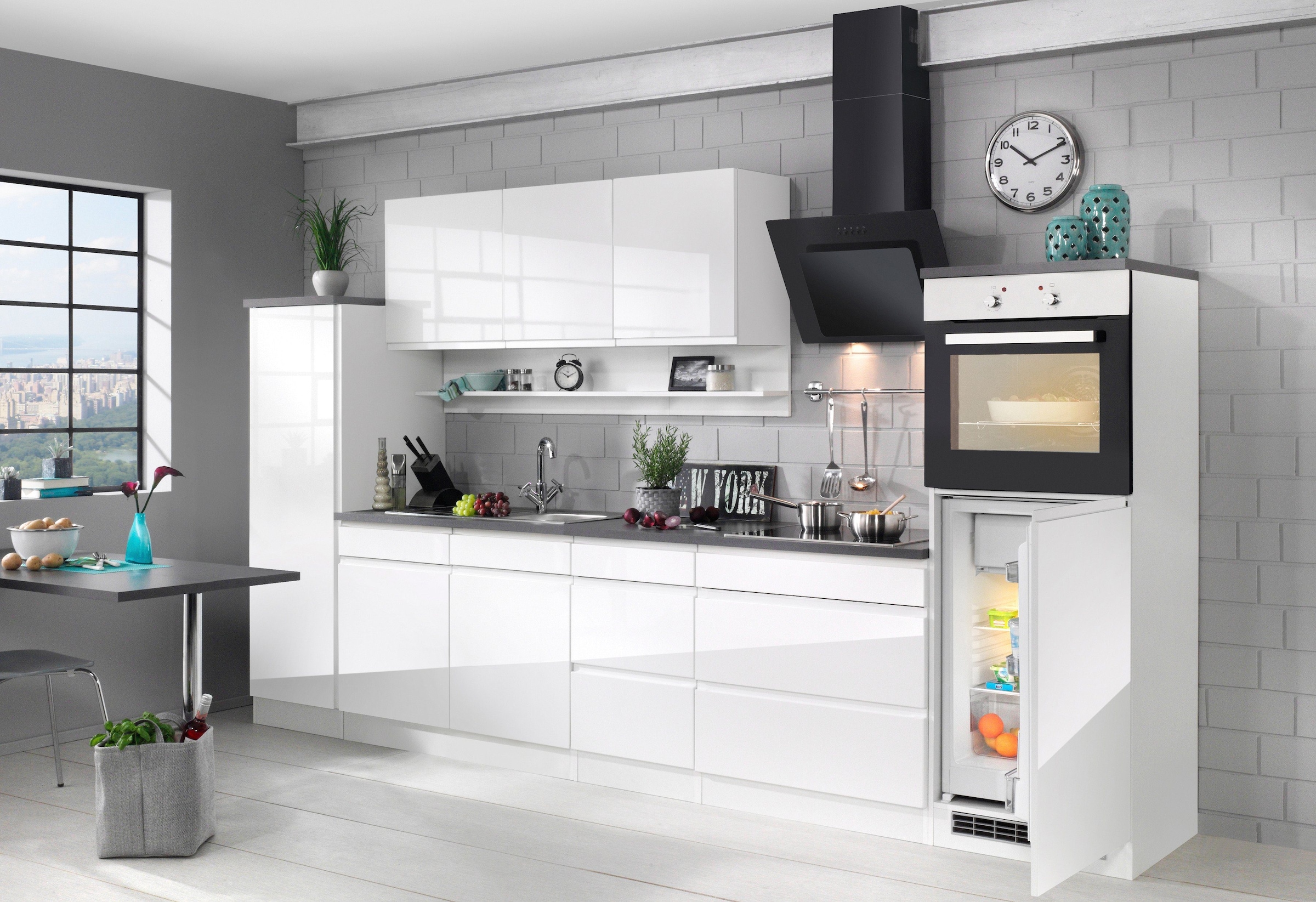 KOCHSTATION Spülenschrank »KS-Virginia« 100 cm breit, inklusive Einbauspüle