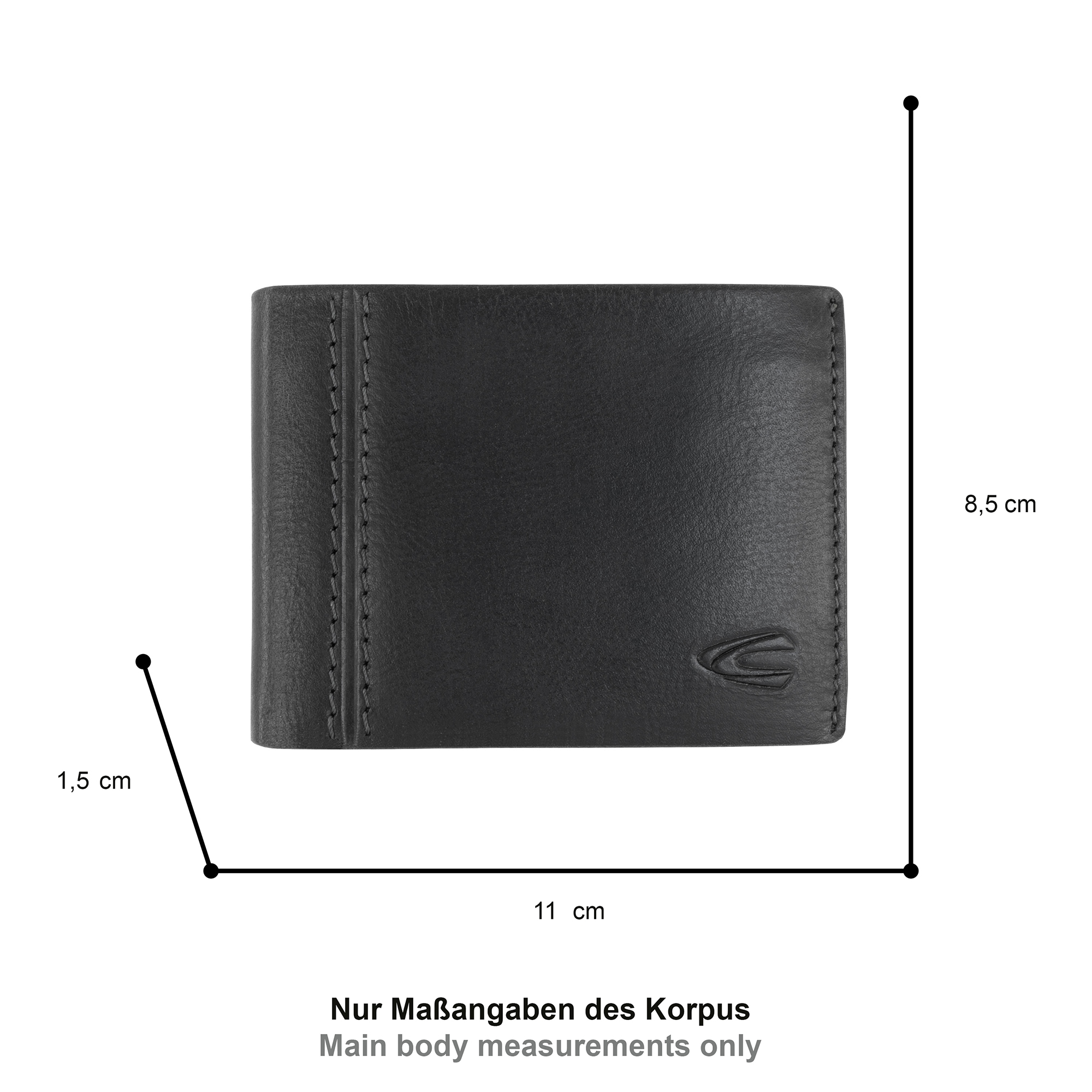 camel active Geldbörse »Bilbao« aus weichem hochwertigem Rindsleder mit RFID Schutz