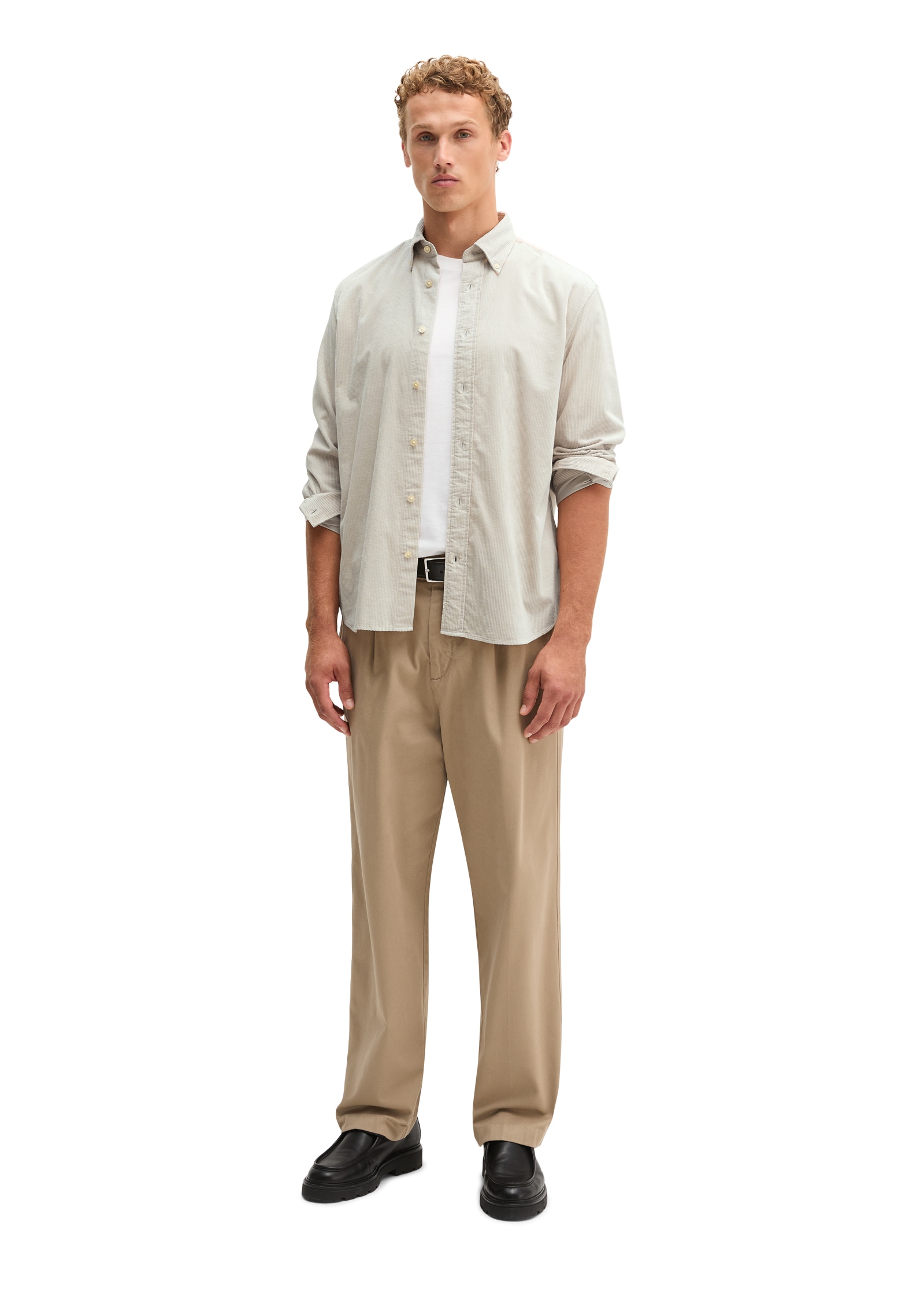 Marc O'Polo Langarmhemd regular mit Button-Down-Kragen