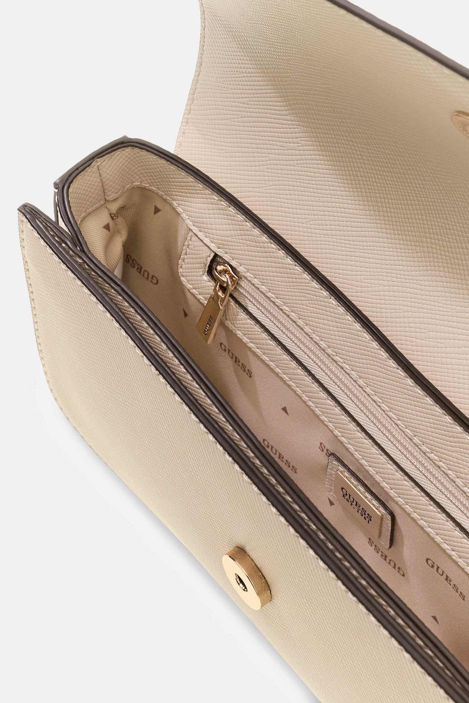 Guess Schultertasche »DANIELLE FLAP SHOULDER BAG« Damen Henkeltasche, Handtasche mit Überschlag