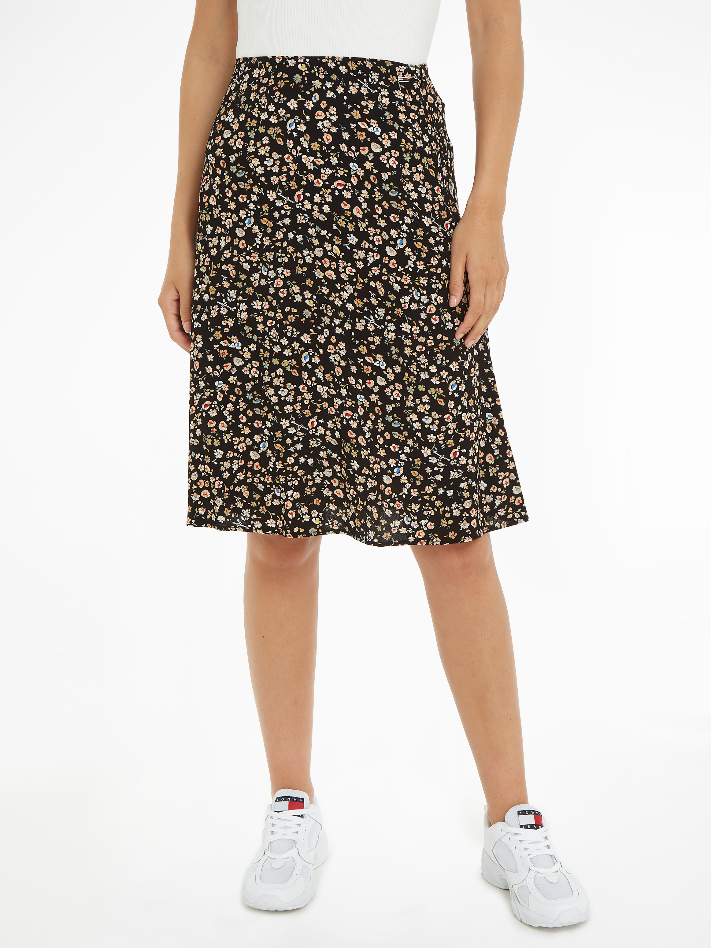 Schlupfrock »TJW FLORAL FLARE MIDI SKIRT«, mit elastischem Bund